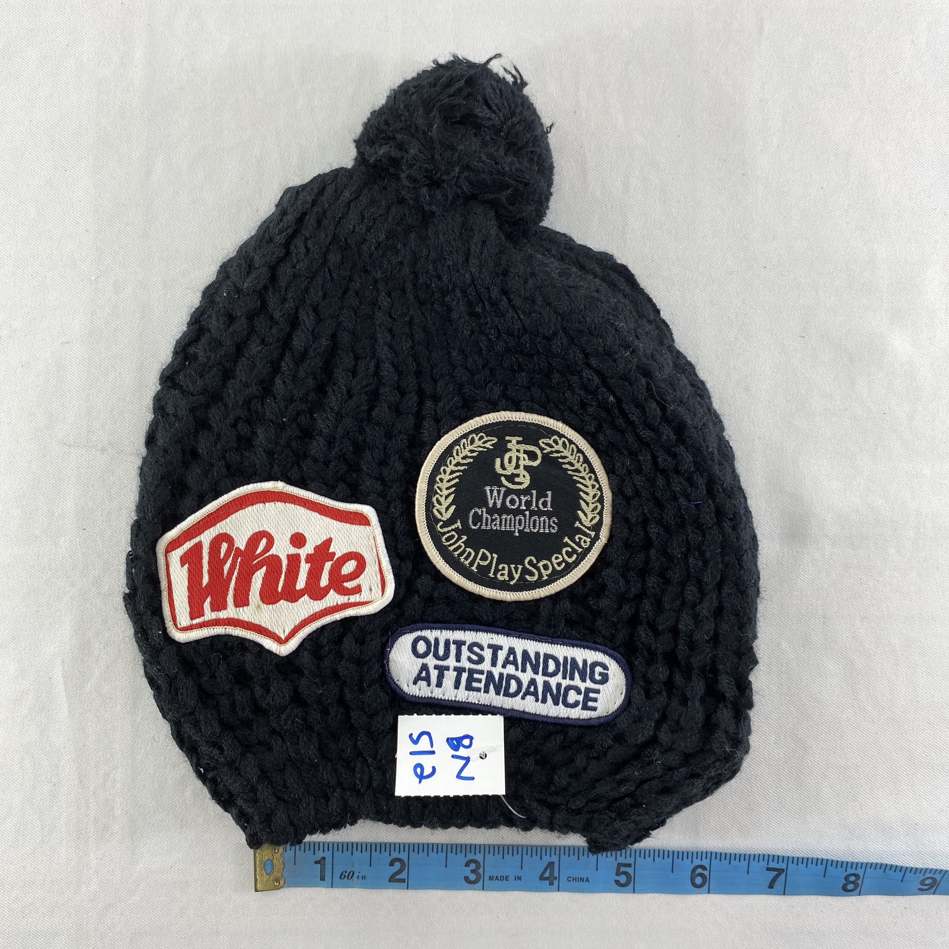 Japanese Brand Embroidery Patchwork Snow Cap Hat Beanie -BN512 Size ONE SIZE - 4 Thumbnail
