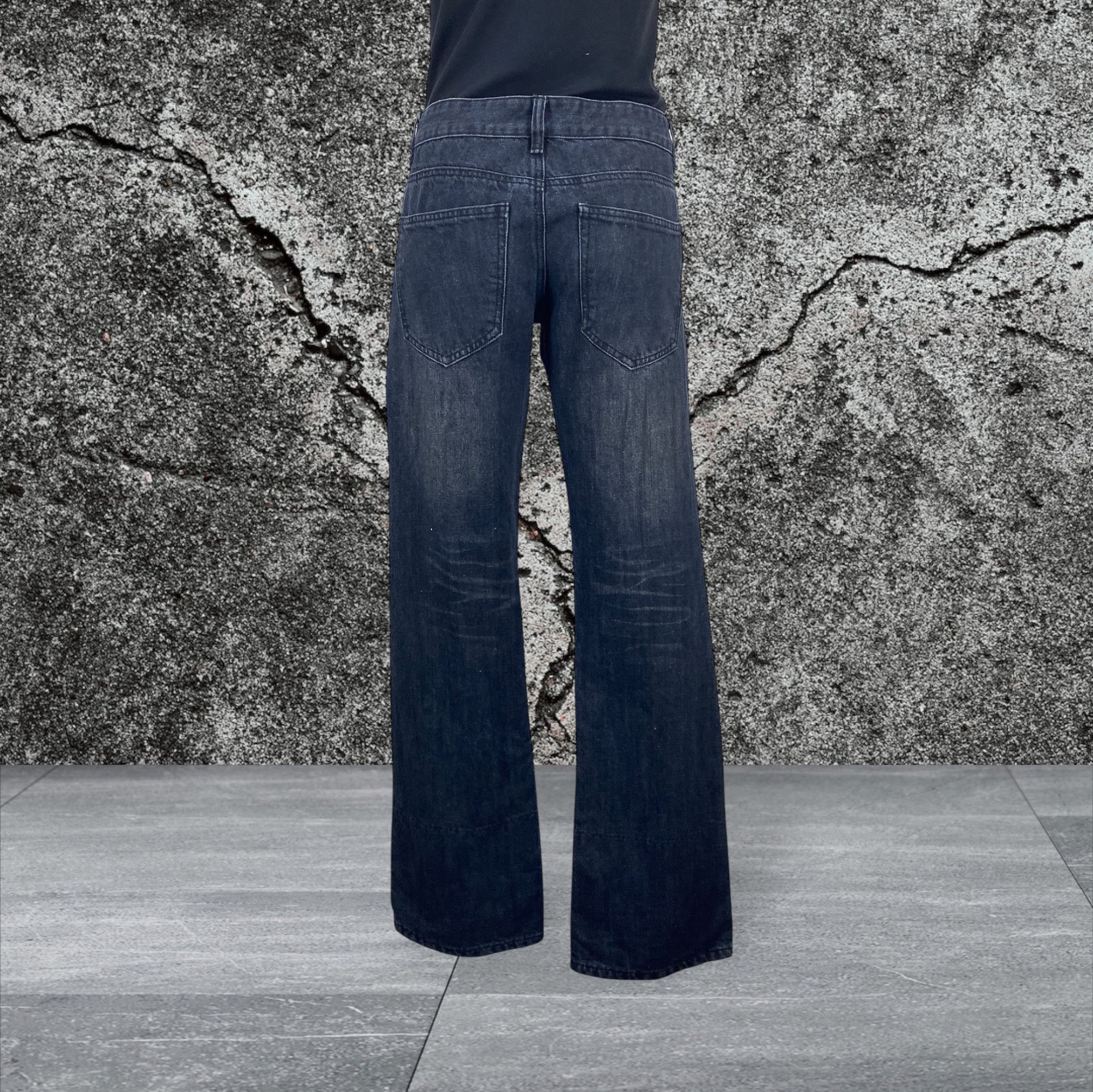 If Six Was Nine Bernings Denim Flare Japanese Workwear Jeans Size US 29 - 2 Thumbnail