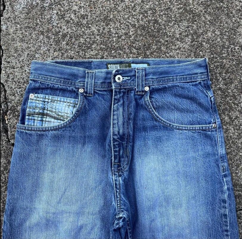 Southpole Southpole baggy jeans with green embroidery Size US 30 / EU 46 - 4 Thumbnail