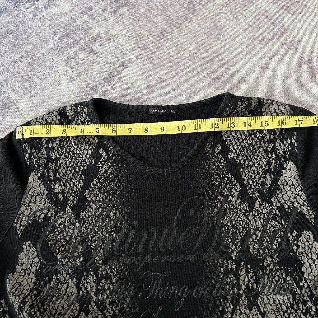 Japanese Brand Y2k Semantic Design Snake Full Print Long Sleeve Size US L / EU 52-54 / 3 - 14 Thumbnail