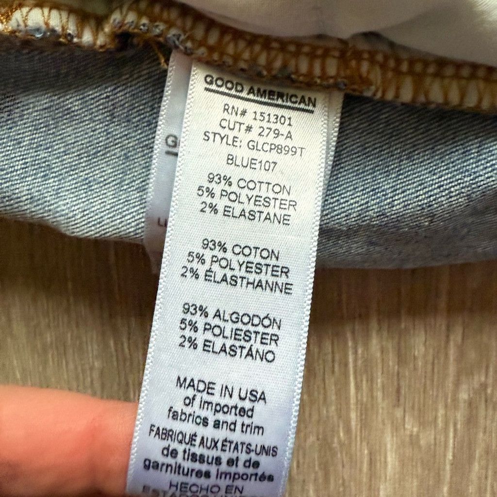 Good American Good American Blue Skinny Good Legs Jeans Classic Denim Size 24" / US 00 / IT 34 - 7 Thumbnail