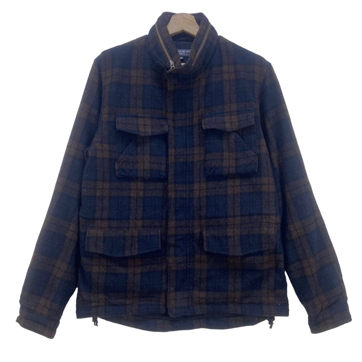 Good Enough Vintage Resonate Good Enough Checkered Plaid Wool Jacket Size US S / EU 44-46 / 1 - 3 Thumbnail