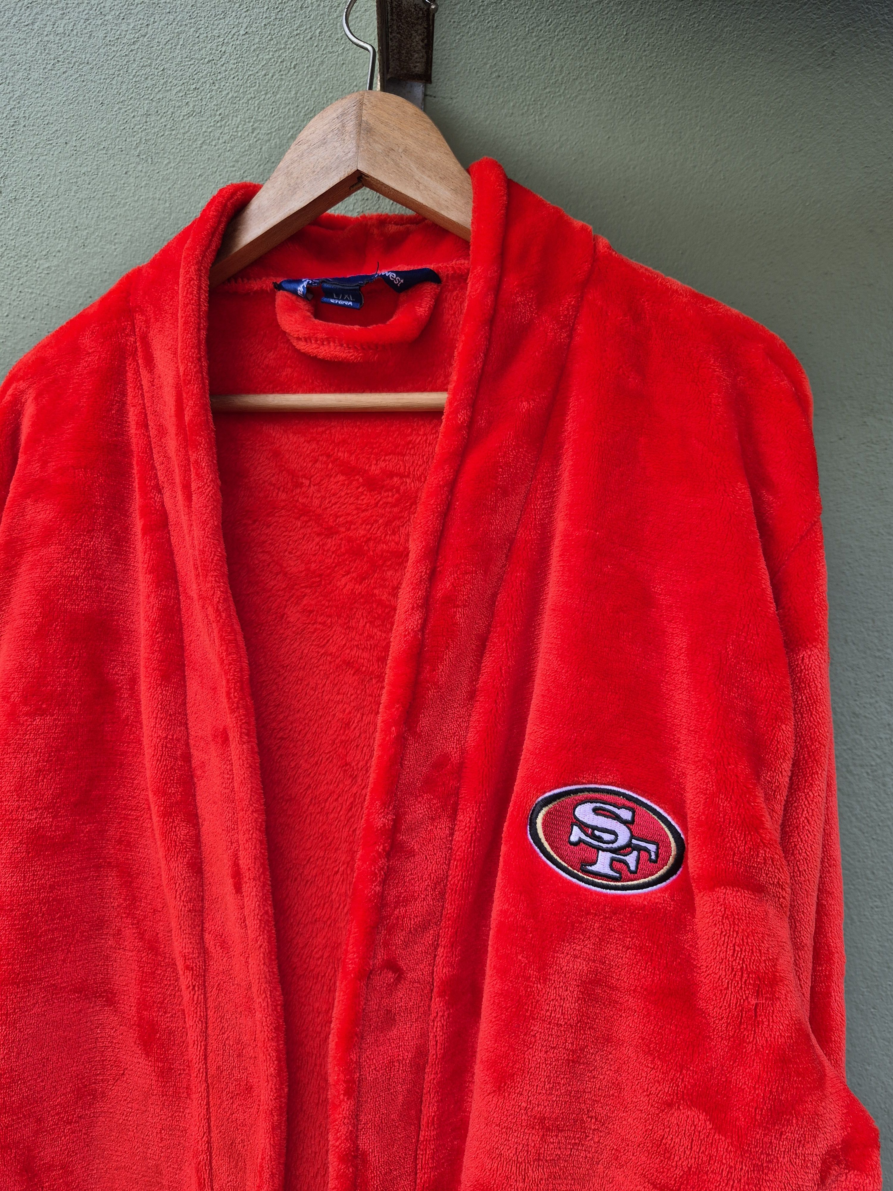 NFL 🔥 Northwest San Fransisco 49ers Fleece Robes Bathrobes Size US XL / EU 56 / 4 - 2 Thumbnail