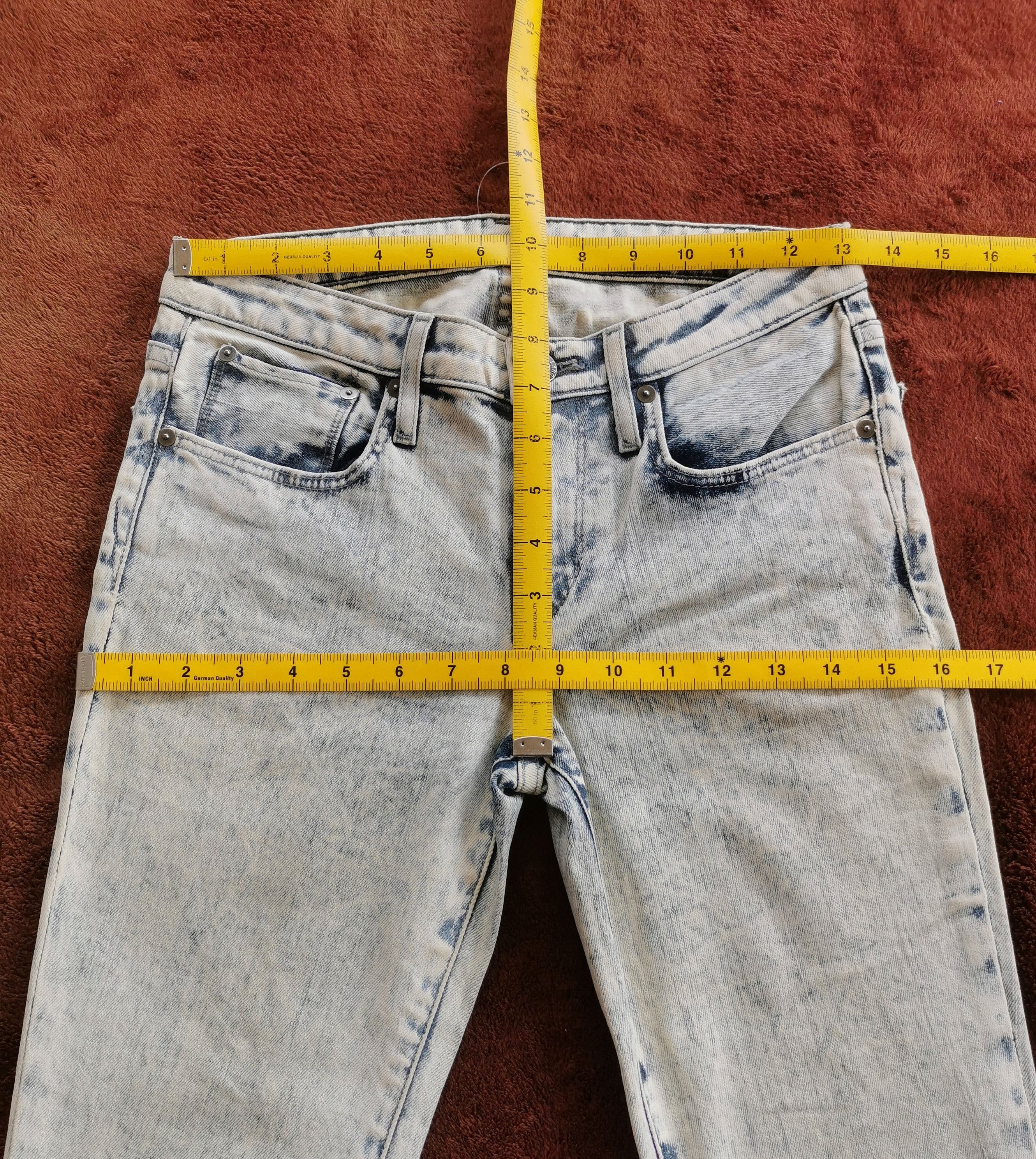 Helmut Lang Helmut Lang Sky Wash Crop Skinny Jeans Ankle Zip Made In Usa Size 26" / US 2 / IT 38 - 5 Thumbnail