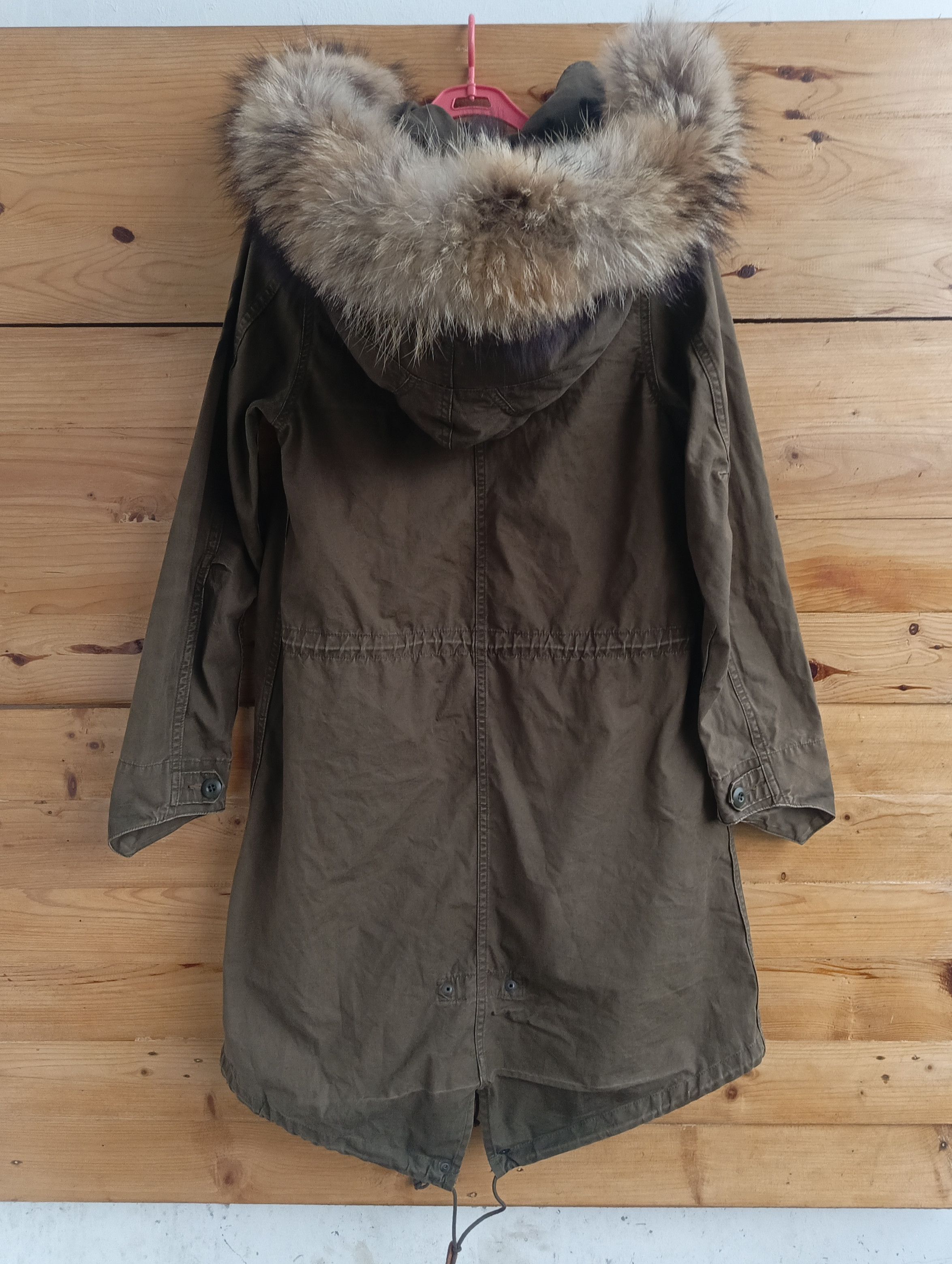 Real Fur Parka Fishtail Fakemink Style