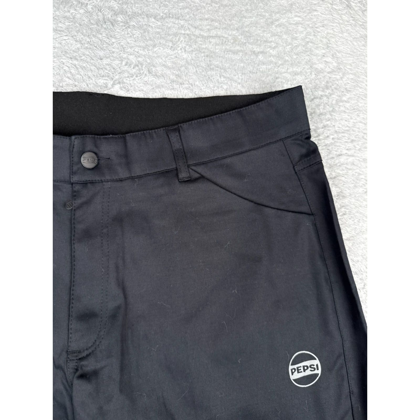 Vintage Pepsi Workwear Shorts Adult 38 Men Black Cotton Pockets PM-SHORT Size US 38 / EU 54 - 5 Thumbnail