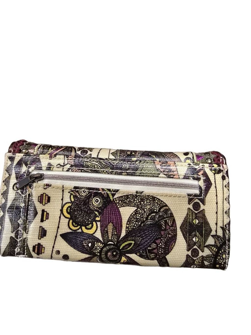 Other Women's Sakroots Artist Circle Wallet Beige Purple Pattern Size ONE SIZE - 2 Thumbnail