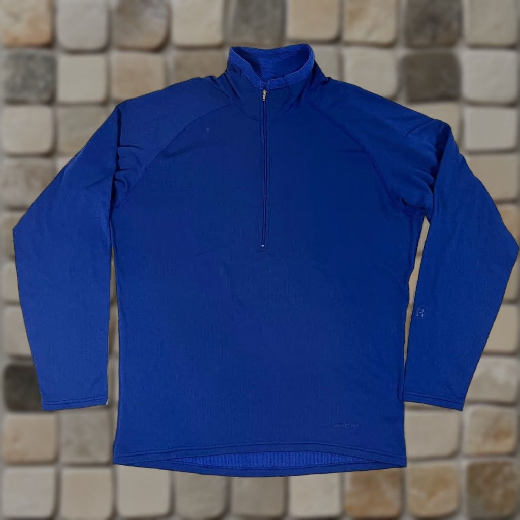 Patagonia VINTAGE Patagonia Men's R.5 Top 1/4 Zip Long Sleeve Pullover Made in USA Sz L Blue Size US L / EU 52-54 / 3 - 1 Thumbnail