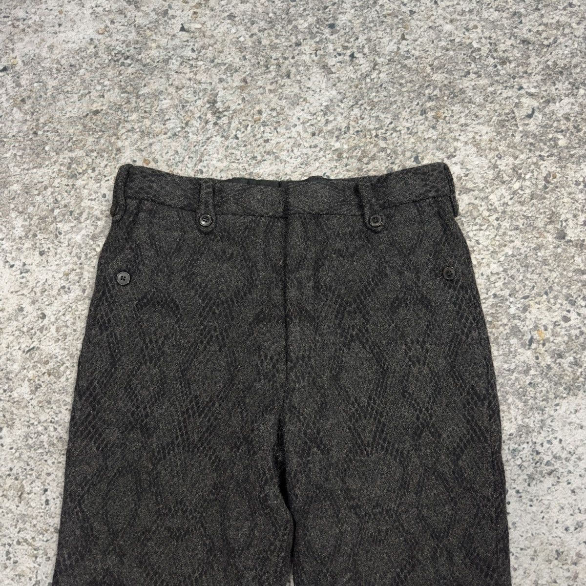 Dries Van Noten Dries Van Noten Wool Snakeskin Print Flare Trouser Pants Size US 30 / EU 46 - 3 Thumbnail