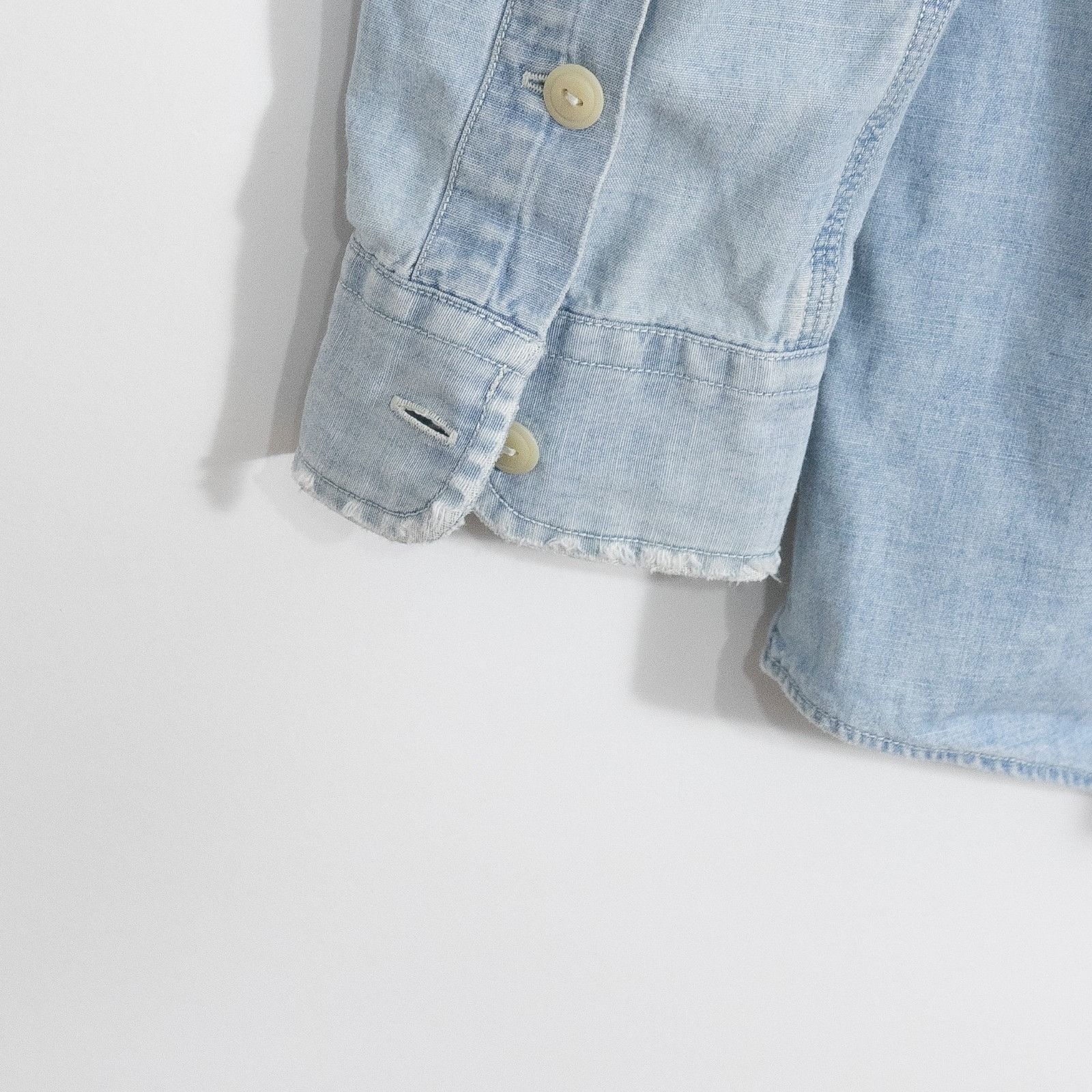 Vintage 90s Polo Ralph Lauren Dungaree Shirt Mens Medium