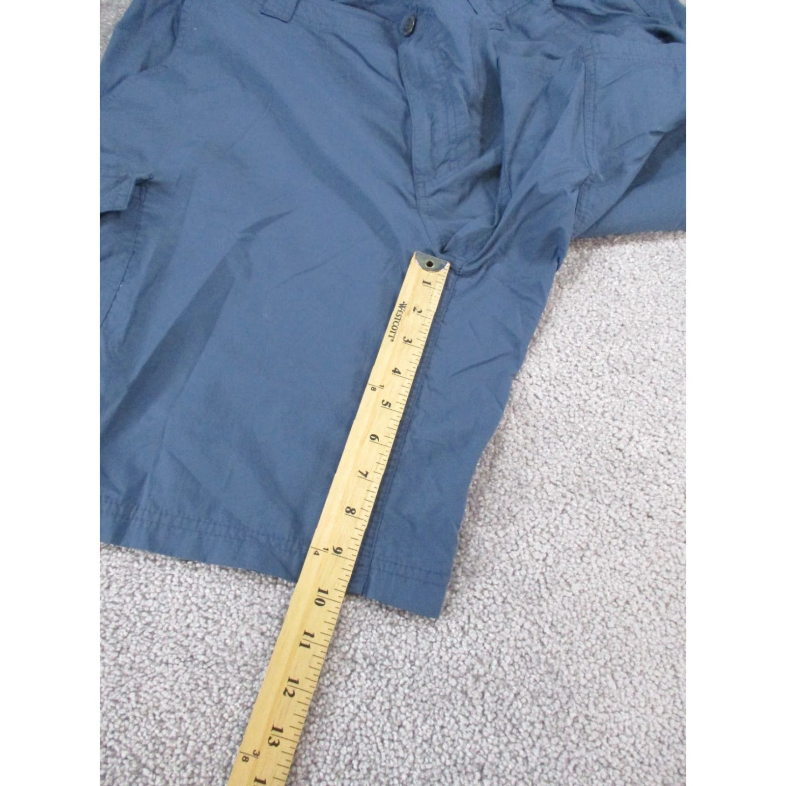 Vintage Columbia Shorts Mens 38 Omnishade Blue Nylon Lightweight Cargo 10" Size US 38 / EU 54 - 4 Thumbnail
