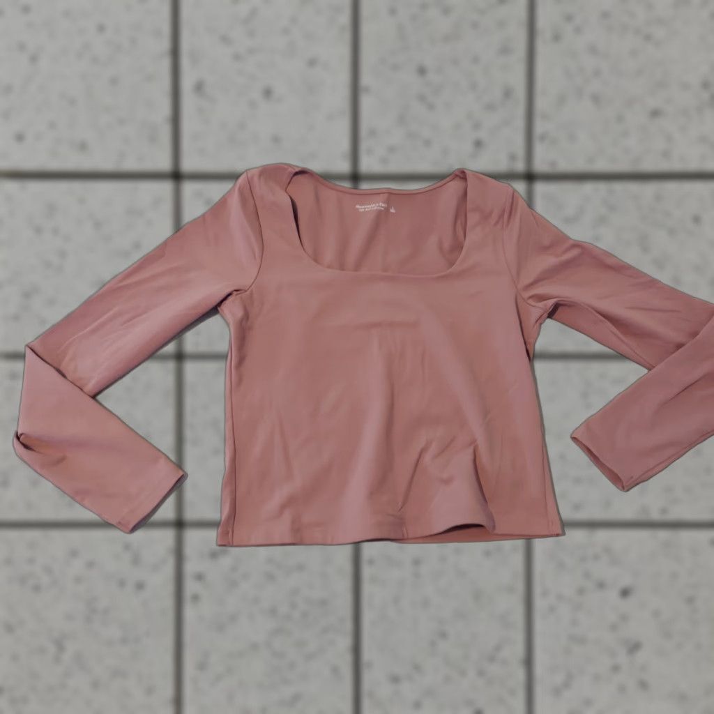 Abercrombie & Fitch VINTAGE Abercrombie & Fitch Shirt Womens Long Sleeve Blouse L Pink Size L / US 10 / IT 46 - 1 Thumbnail