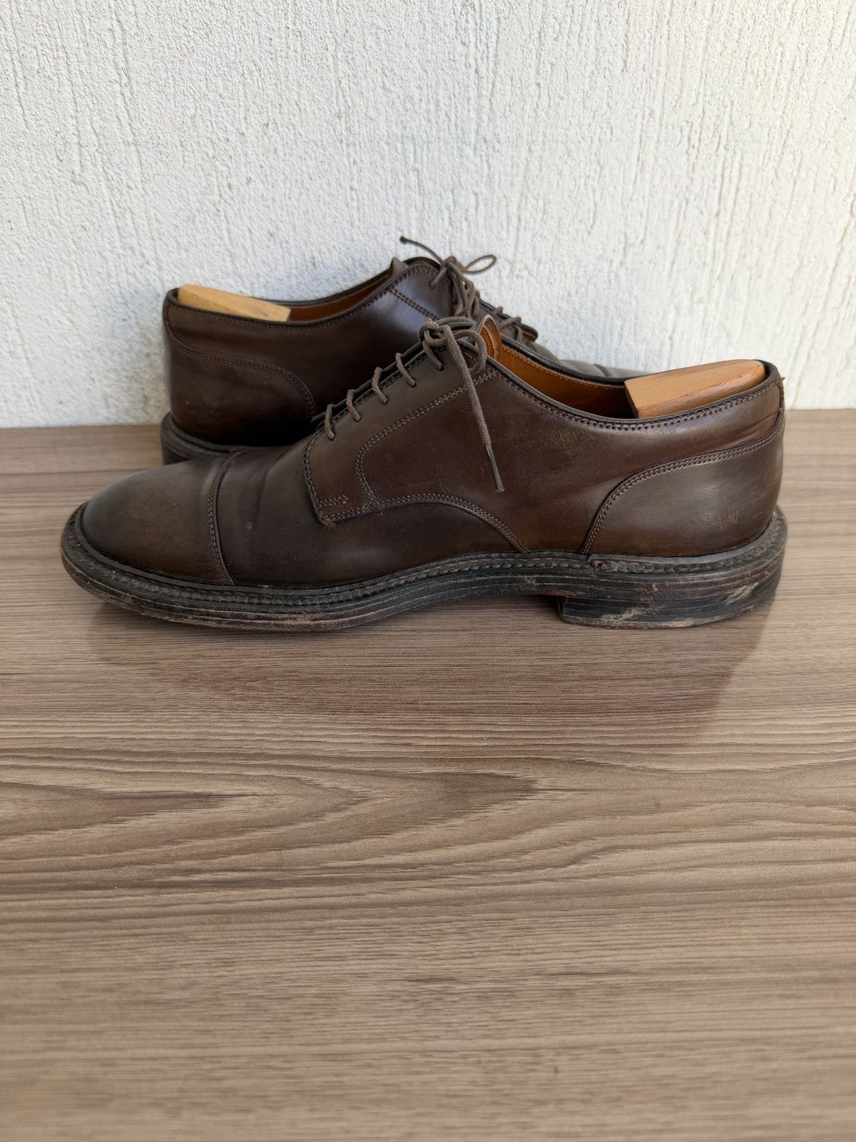 Alden Shell cordovan cap toe derby Size US 9 / EU 42 - 8 Thumbnail