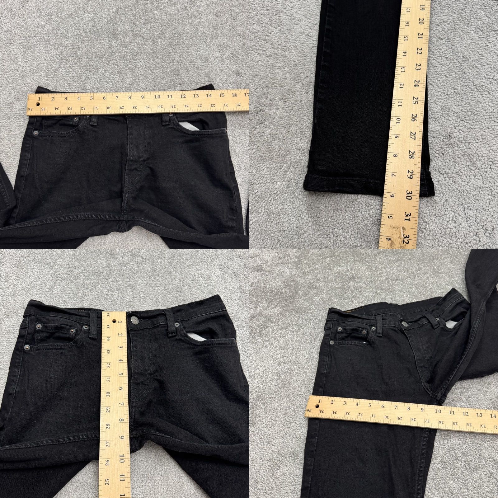 Levi's Levi's 511 Slim Fit Jeans Mens 30x32 Black Cotton Denim Straight 5-Pocket USA Streetwear Size US 30 / EU 46 - 9 Thumbnail