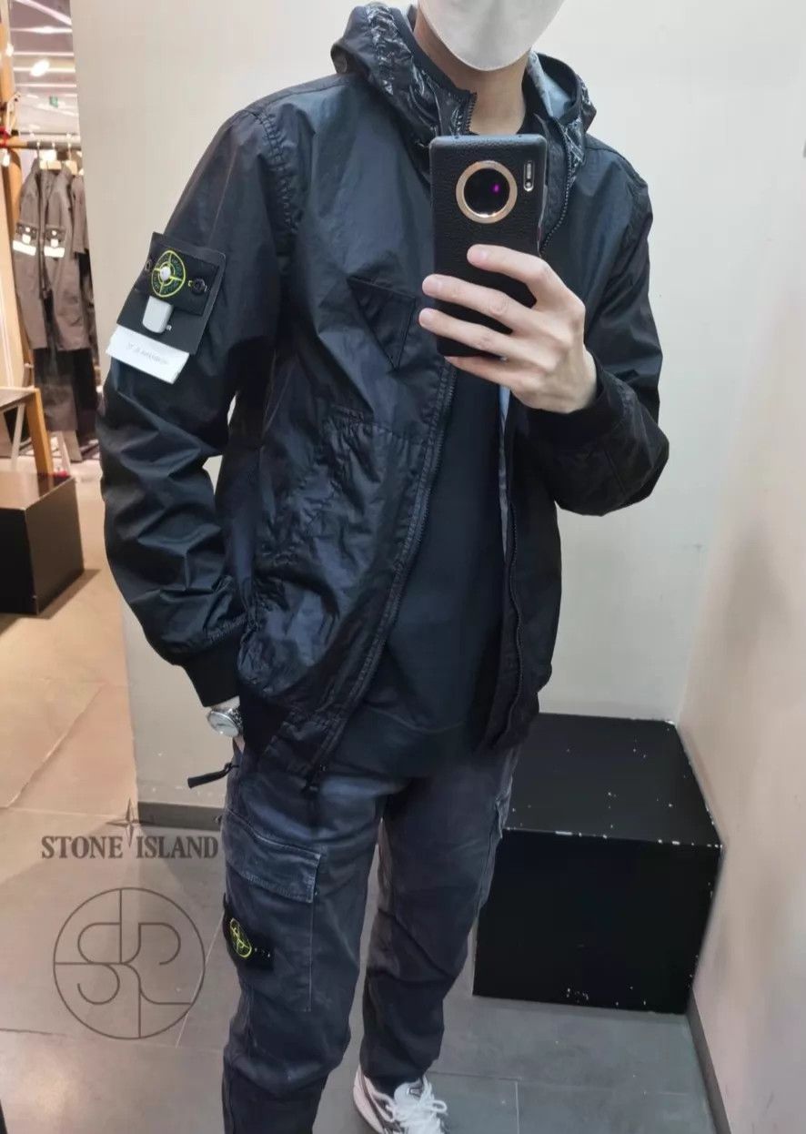 Stone Island Stone Island 23ss MEMBRANA 3LTC Hooded Jacket Black XXL New Size US XXL / EU 58 / 5 - 8 Thumbnail