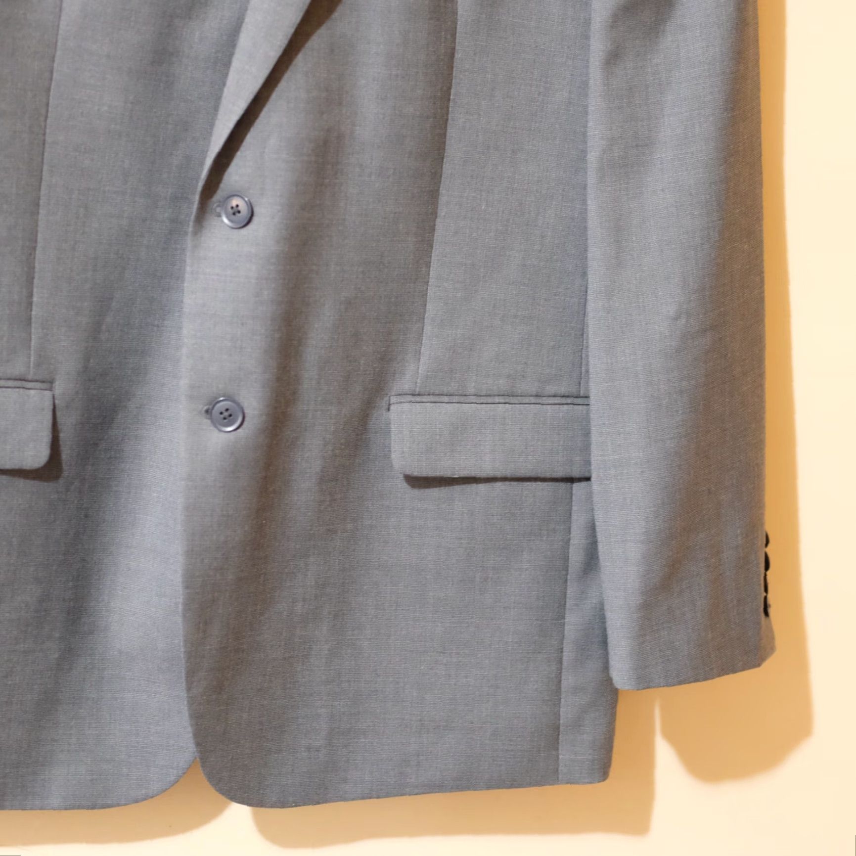 Vintage Collection by Michael Strahan Blazer Wool Blend Grey Size 46L / 46 L Men Single-Breasted Two-Button Jacket Blazer Suit Coat Size 46R - 4 Thumbnail