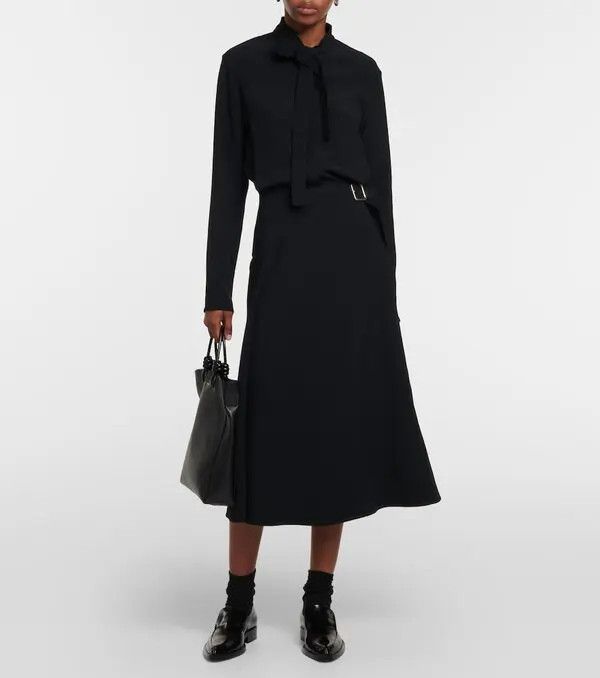 Jil Sander o1loc1c1124 Dress in Black Size M / US 6-8 / IT 42-44 - 2 Thumbnail