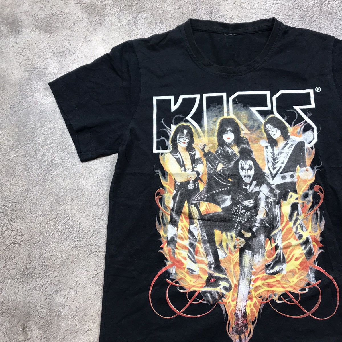 Vintage Vintage 90s Kiss Band Graphic Tee Horror Punk Grunge Slim M Size US M / EU 48-50 / 2 - 2 Thumbnail