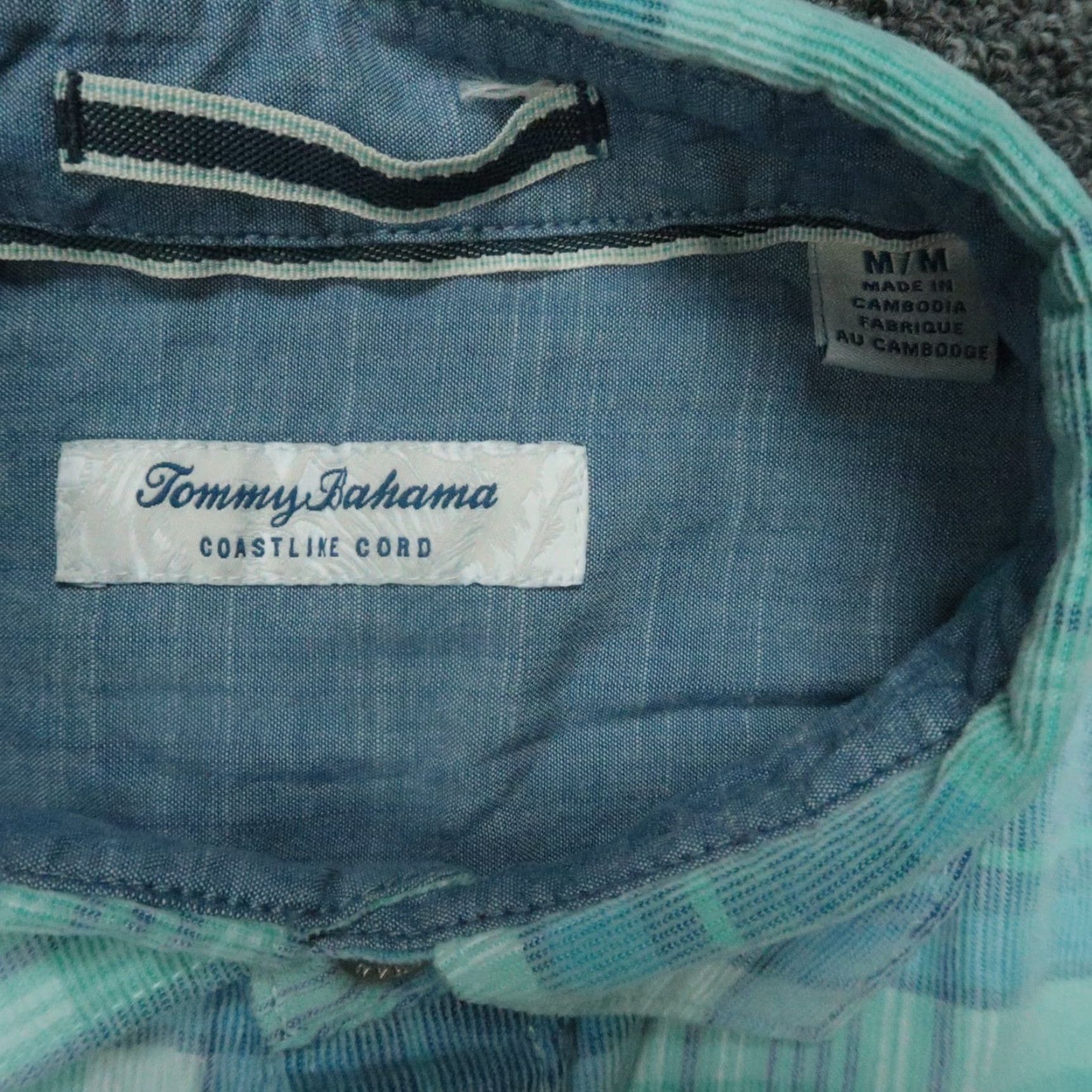 Tommy Bahama VINTAGE Tommy Bahama Shirt Men Medium Blue Green Plaid Coastline Cord LS Corduroy Size US M / EU 48-50 / 2 - 3 Thumbnail