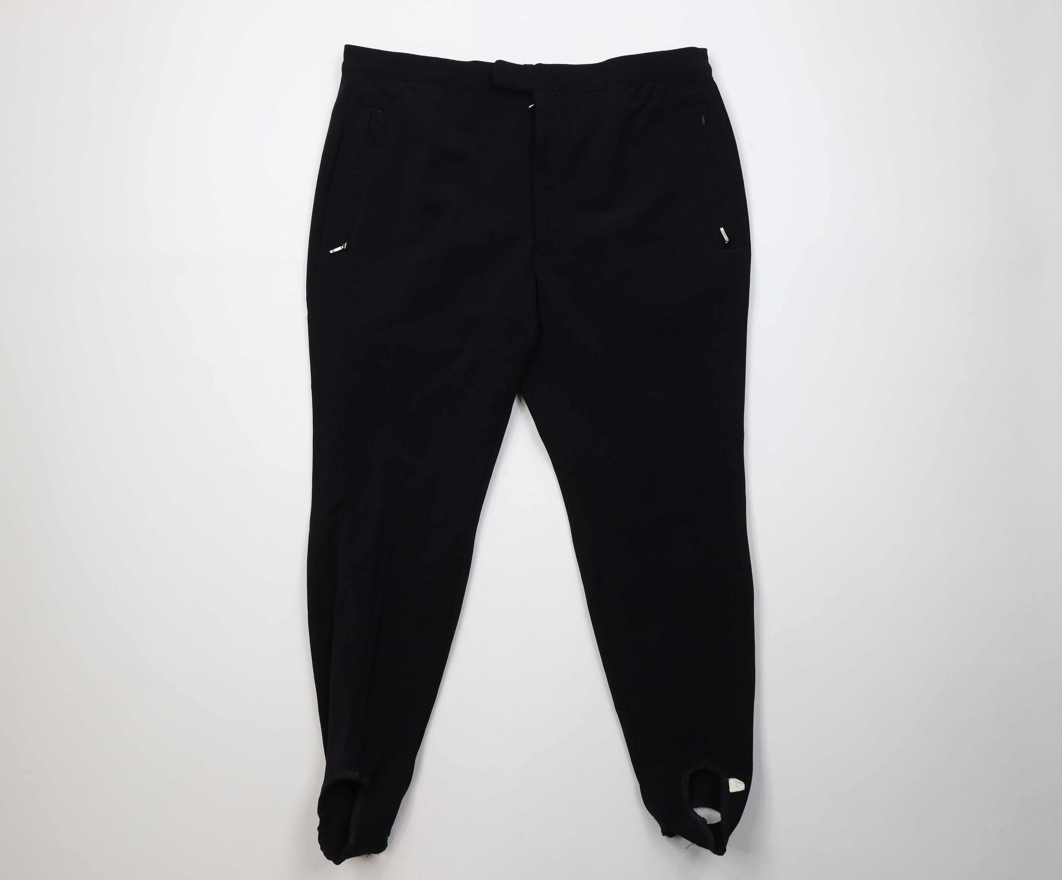 Vintage Vintage 60s Streetwear Knit Stirrup Skiing Pants Black Japan Size US 38 / EU 54 - 1 Thumbnail