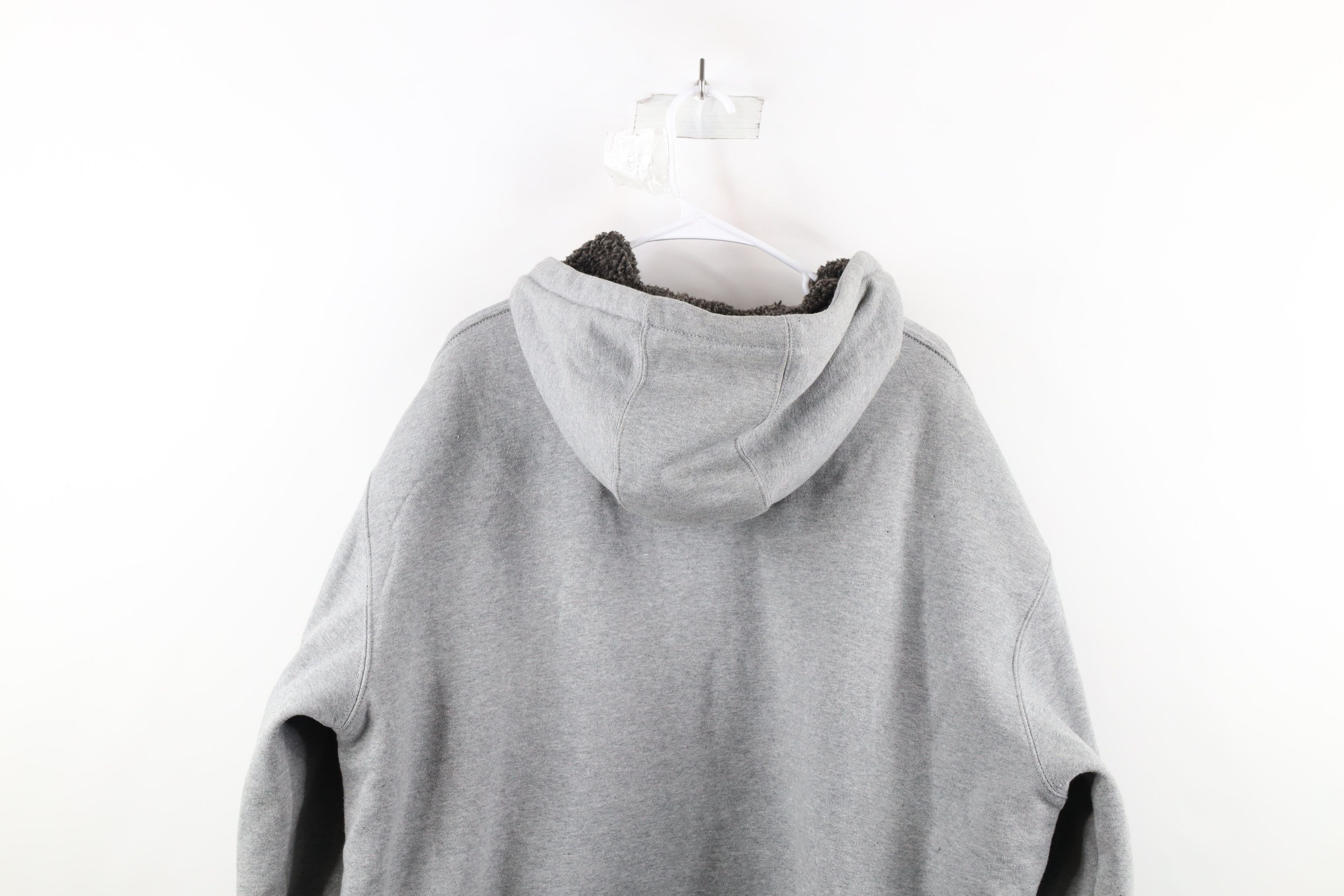 Carhartt × Vintage Vintage Carhartt Fleece Lined Full Zip Hoodie Jacket Swacket Size US XL / EU 56 / 4 - 10 Thumbnail