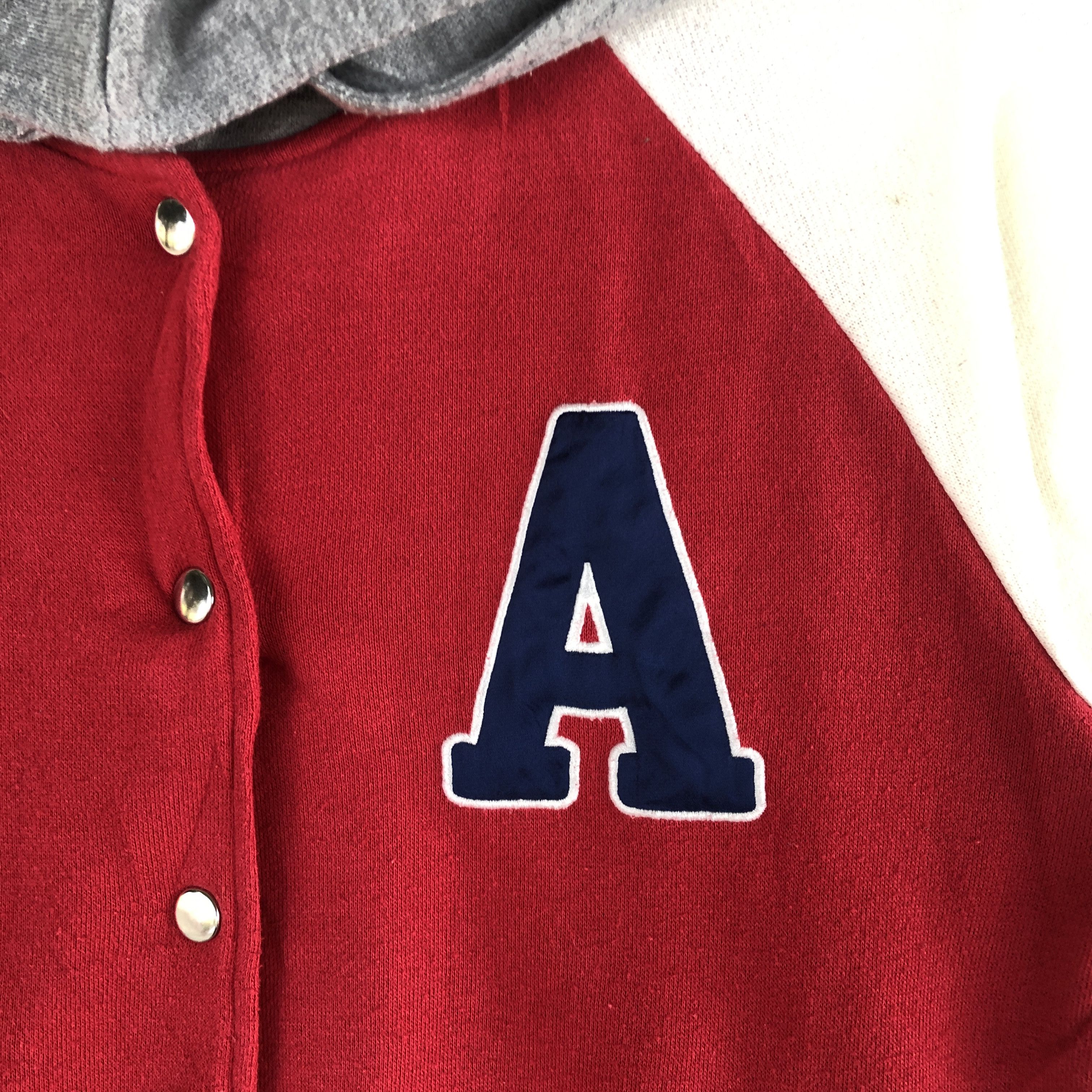 Japanese Brand Vintage Japanese Letterman Hoodie Varsity Sweater Sweatshirt Size M / US 6-8 / IT 42-44 - 4 Thumbnail