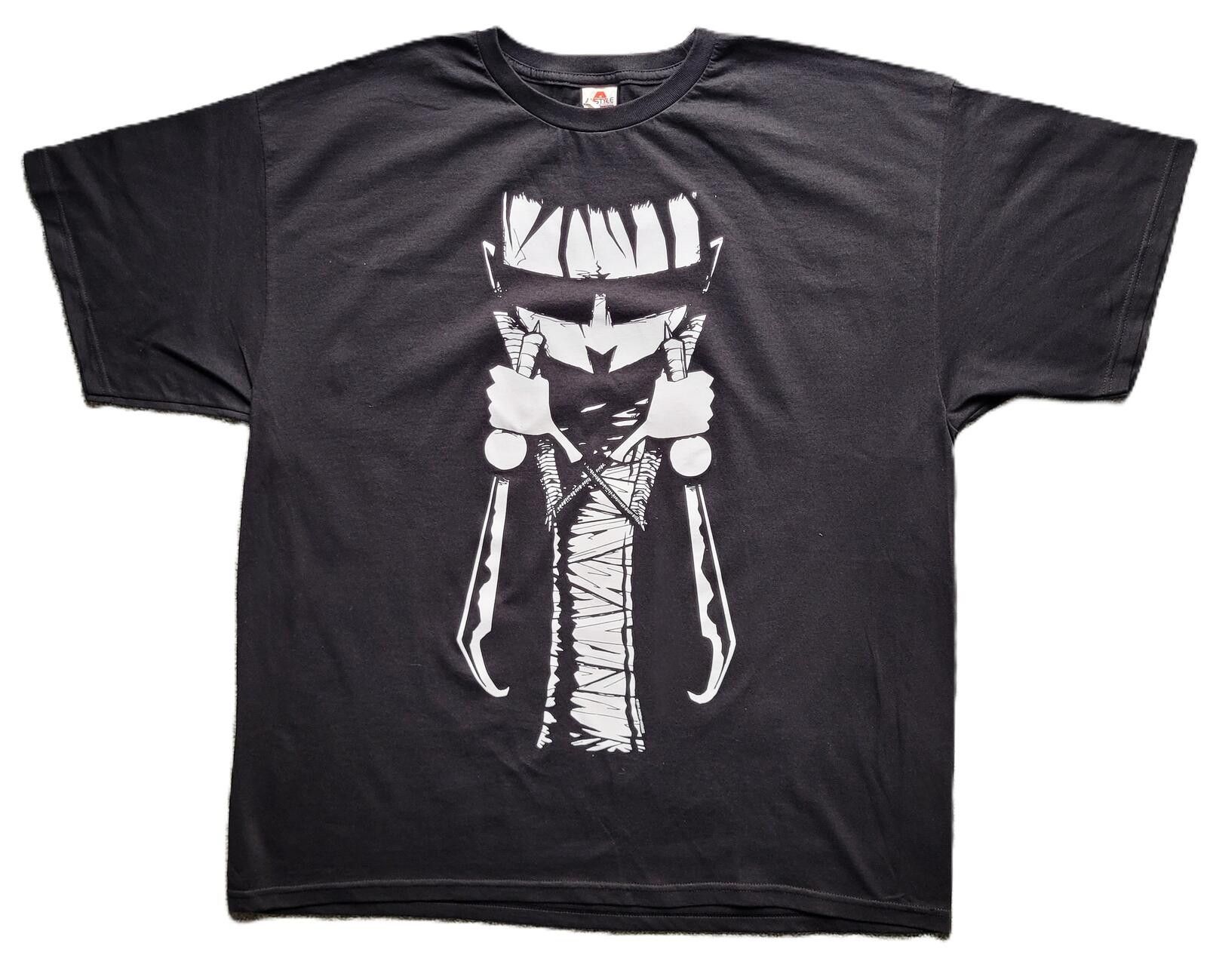 Alstyle Anime Samurai Ninja Graphic T-Shirt Men’s 2XL Black Size US XXL / EU 58 / 5 - 1 Thumbnail