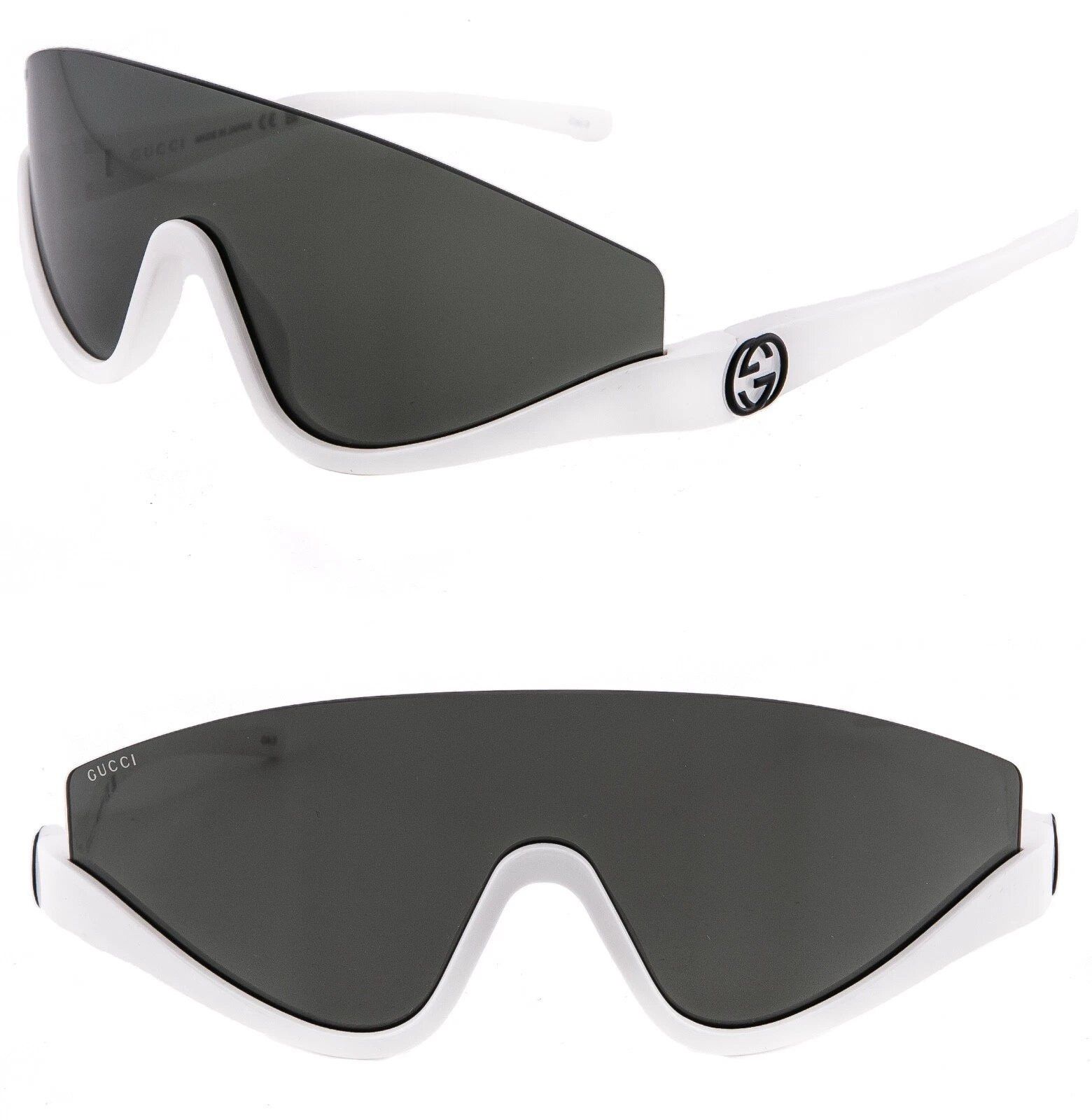 Gucci GUCCI 1650 White Black Sport Wrap Gg1650S Sunglasses 007 Size ONE SIZE - 1 Thumbnail
