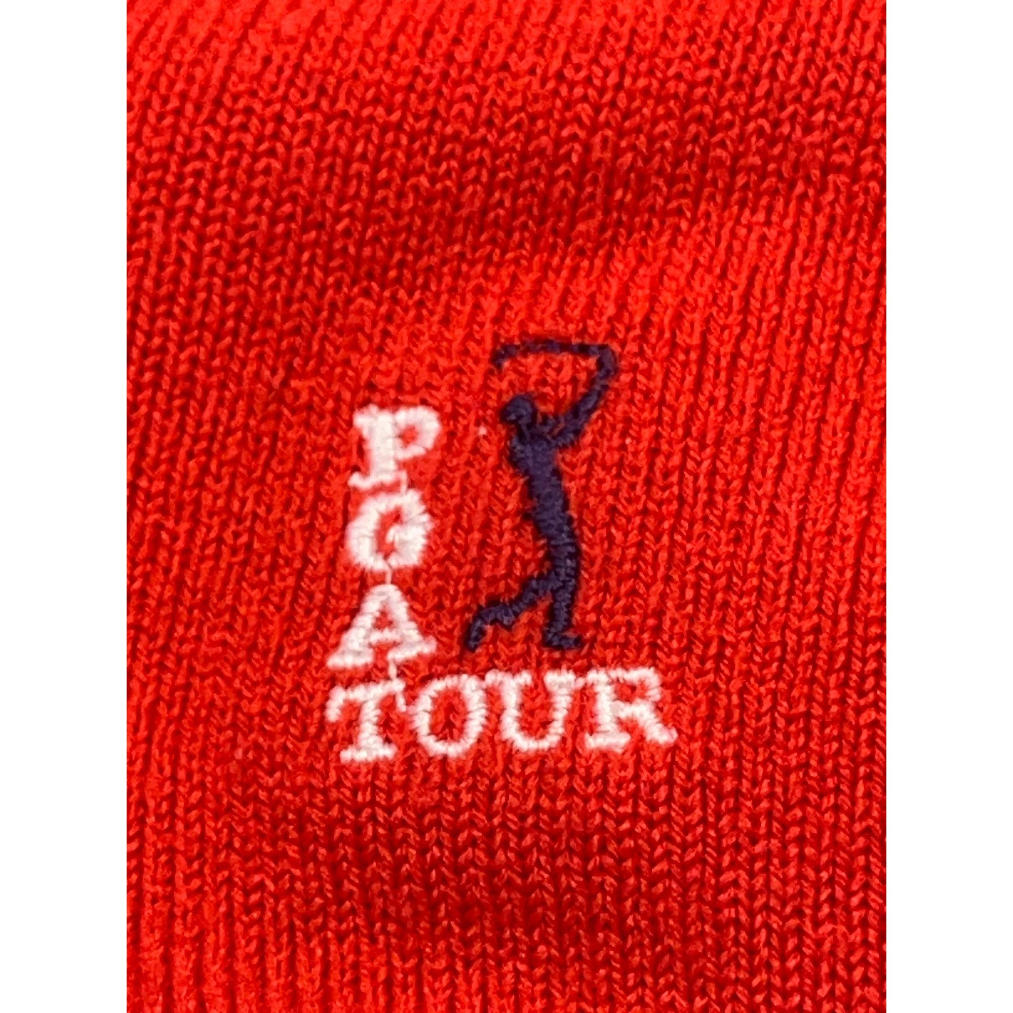 PGA Tour Vintage PGA Tour Red V Neck Sweater Size M / US 6-8 / IT 42-44 - 3 Thumbnail