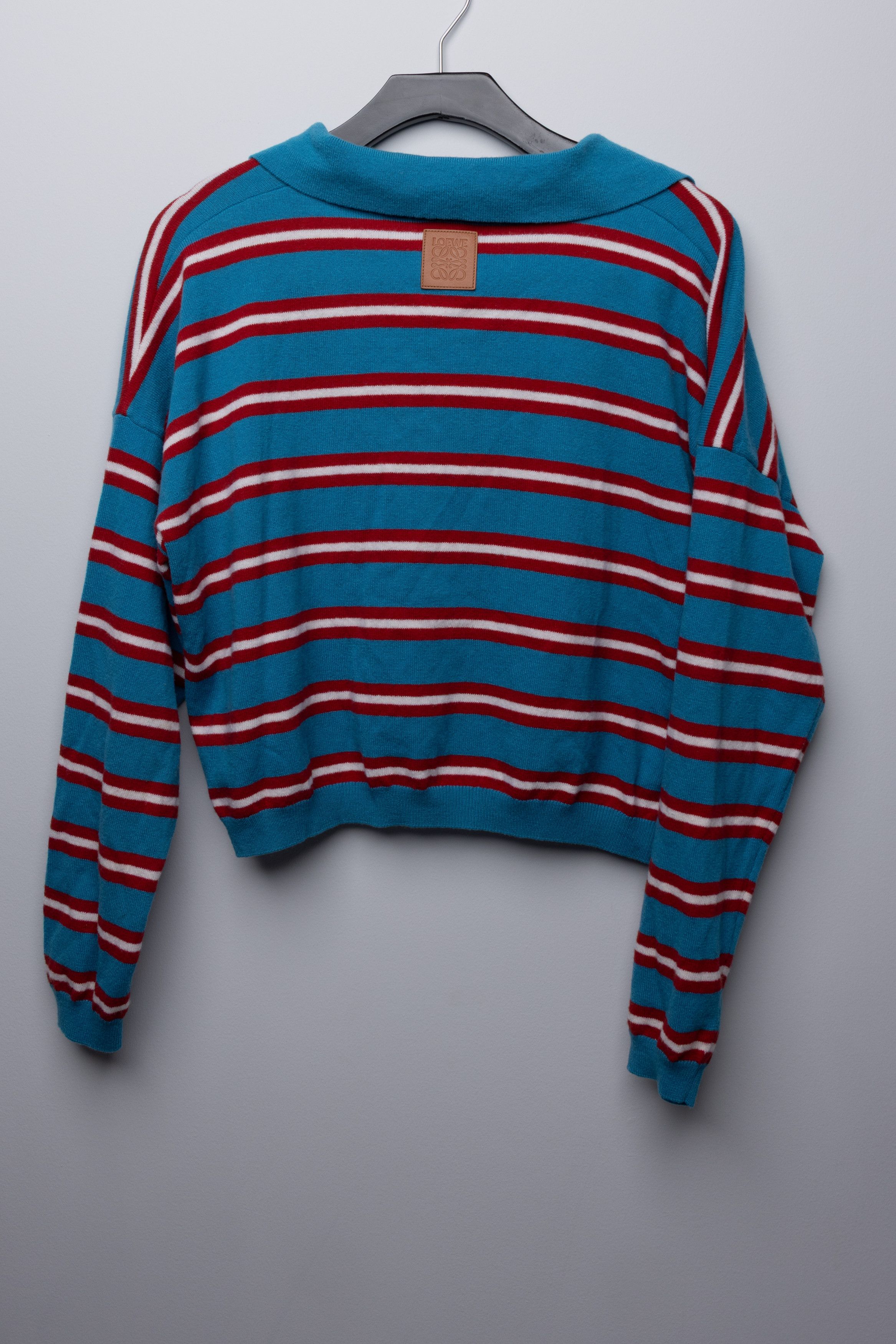 Loewe Loewe Stripe Polo Collar Wool Sweater Size M / US 6-8 / IT 42-44 - 2 Thumbnail