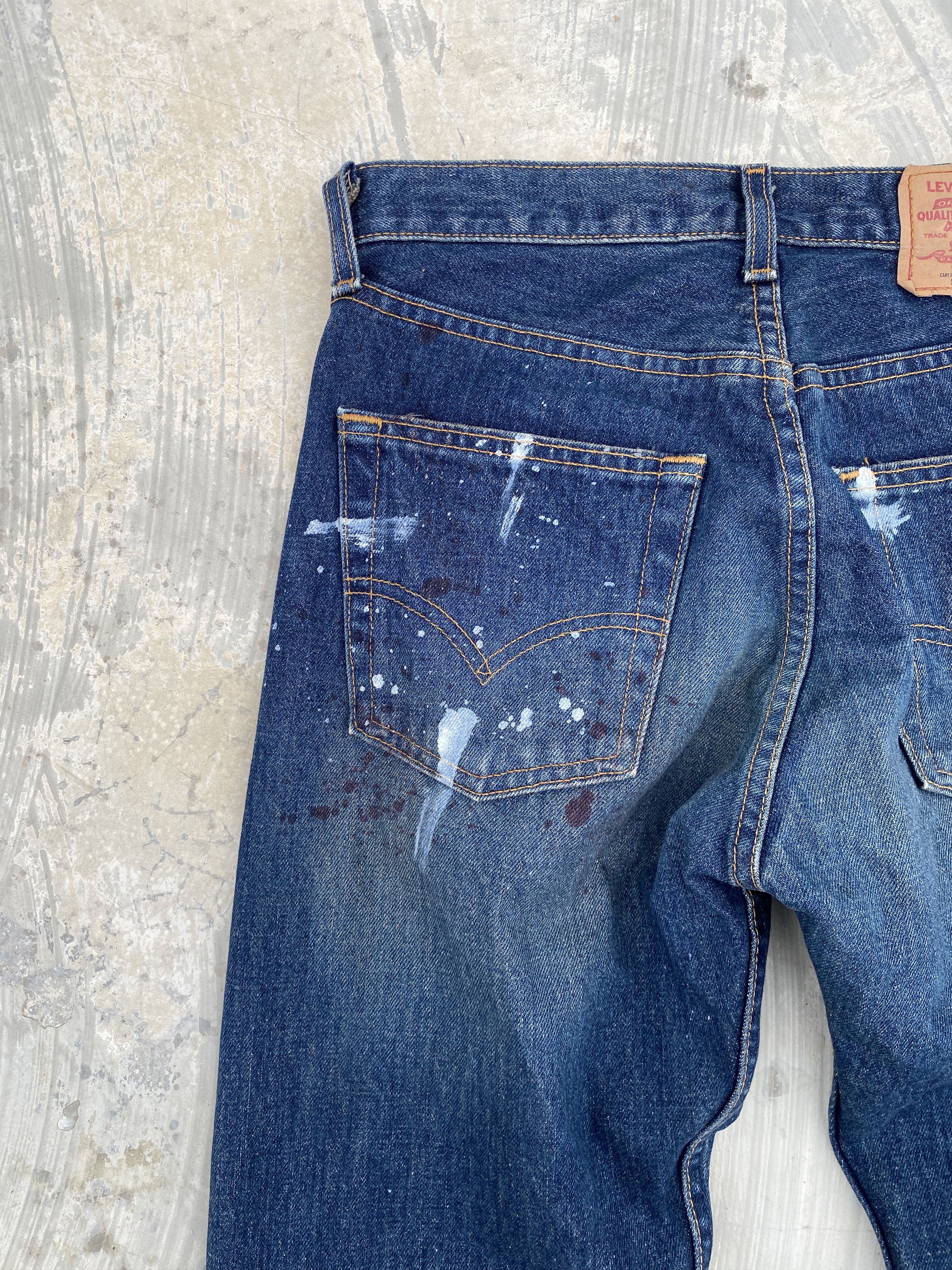 Levi's Reworked Levis 505 USA with Paint Splatter Size US 29 - 6 Thumbnail