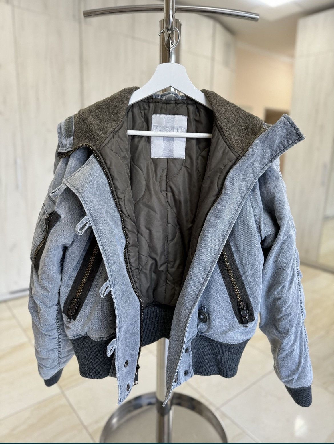 Allsaints × Vintage Vintage Allsaints N-2B fur burned flight jacket US Size US S / EU 44-46 / 1 - 6 Thumbnail