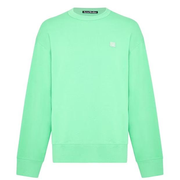 image of Acne Studios O1G2R1Mq0324 Sweatshirts In Fern Green, Men's (Size Medium)