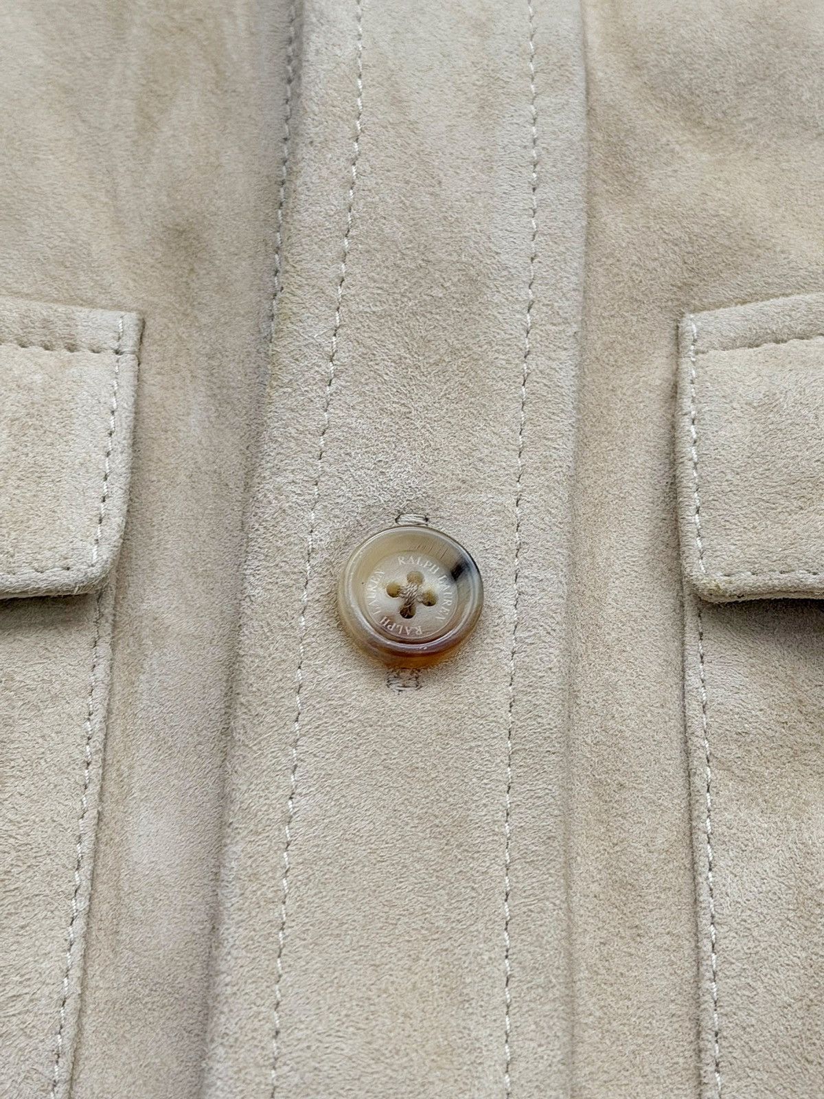 Ralph Lauren Purple Label $2,495 Overshirt Leather Suede Size US M / EU 48-50 / 2 - 4 Thumbnail