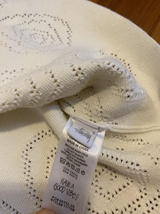 Stussy Perforated Swirl Knit Shirt Grailed