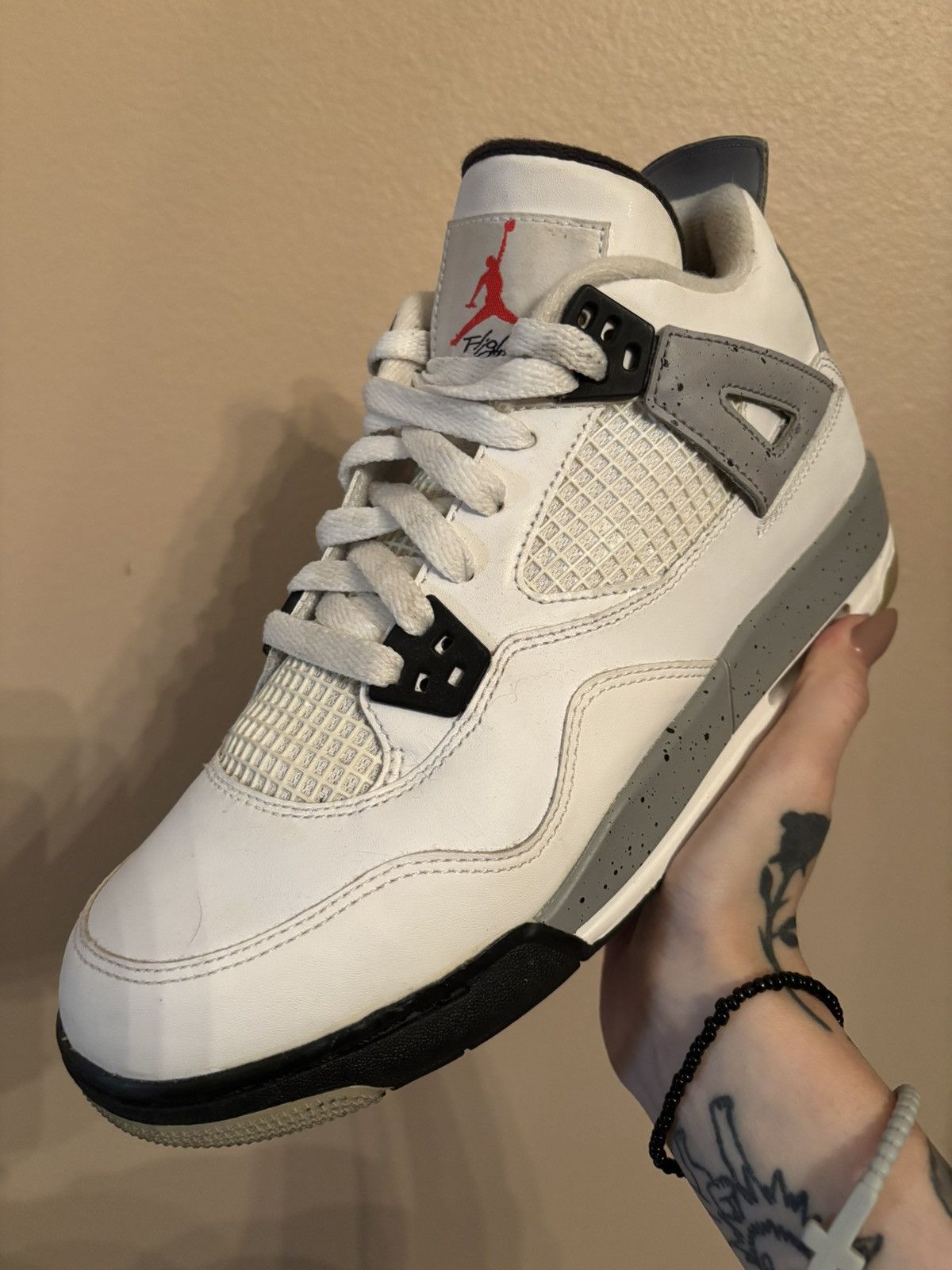 Jordan Brand Air Jordan 4 Retro OG BG 'White Cement' 2016 Size US 6 / EU 39 - 1 Thumbnail