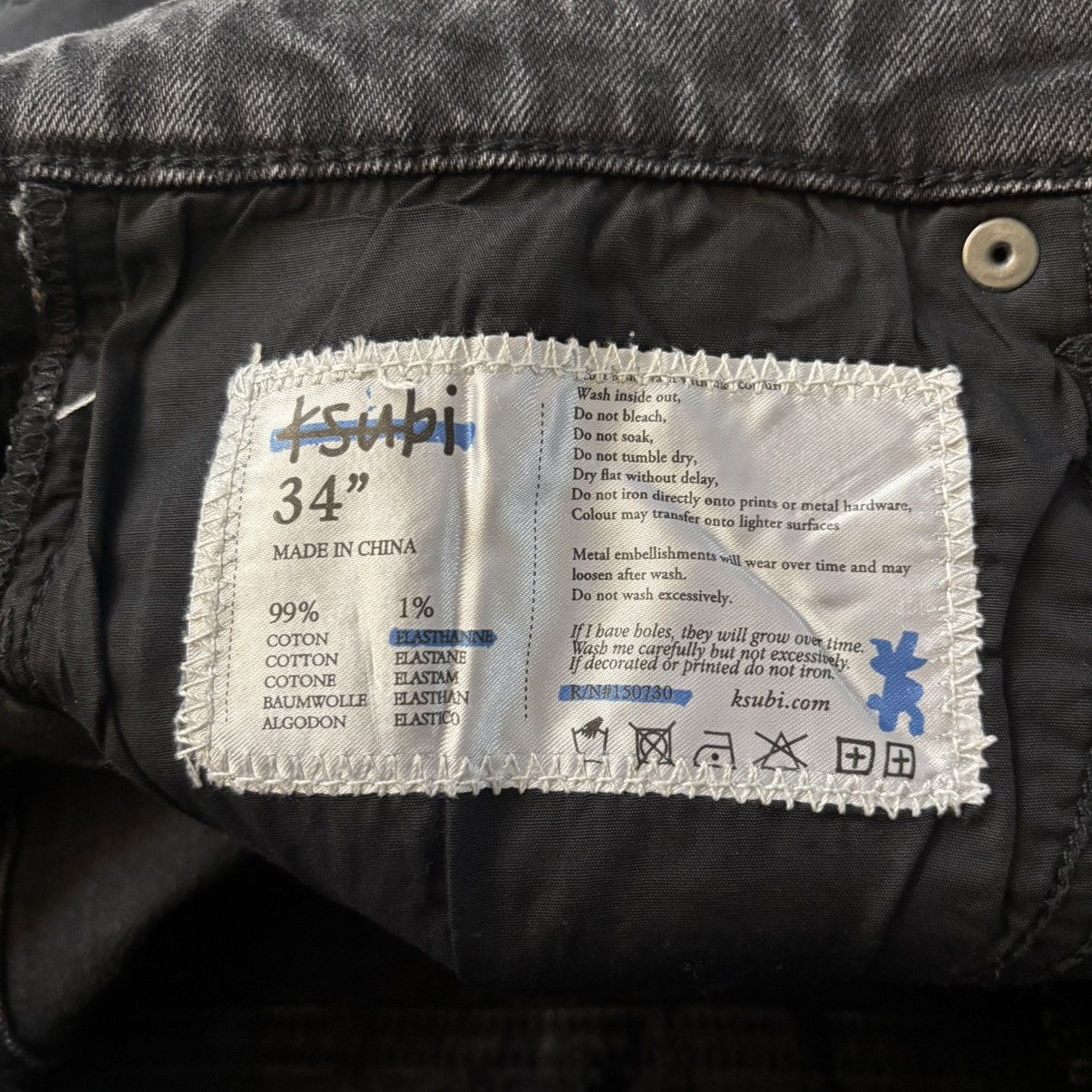 Ksubi Ksubi Black Bronko Jeans Size 34 Looks New Retail $260 Size US 34 / EU 50 - 10 Thumbnail