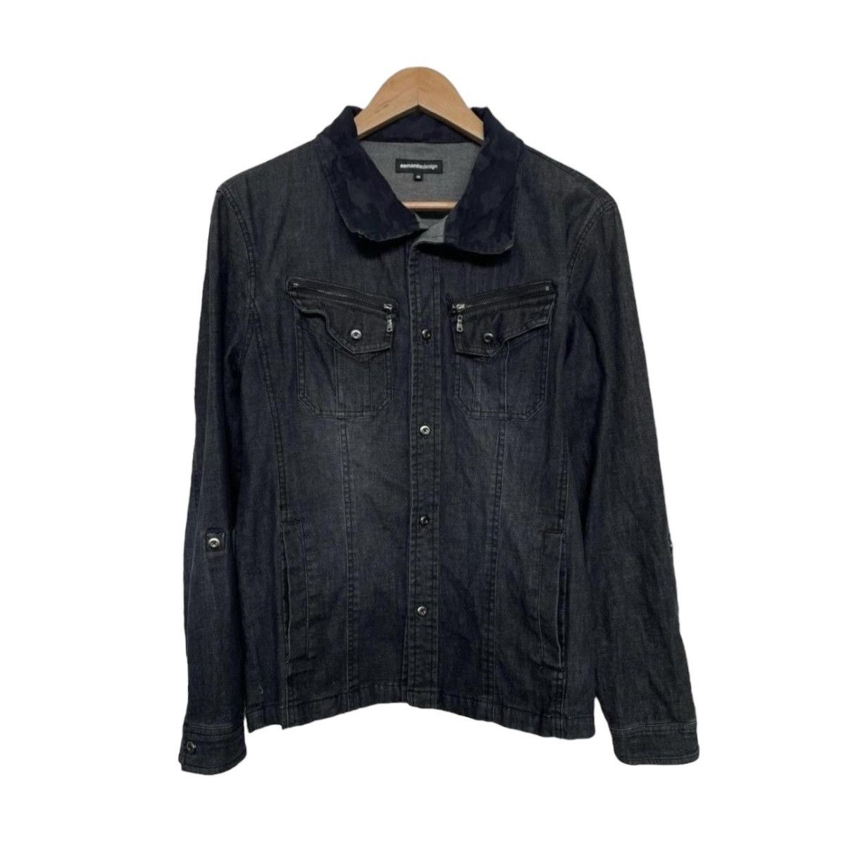 image of Semantic Design Button Shirt in Grey, Men's (Size Medium)
