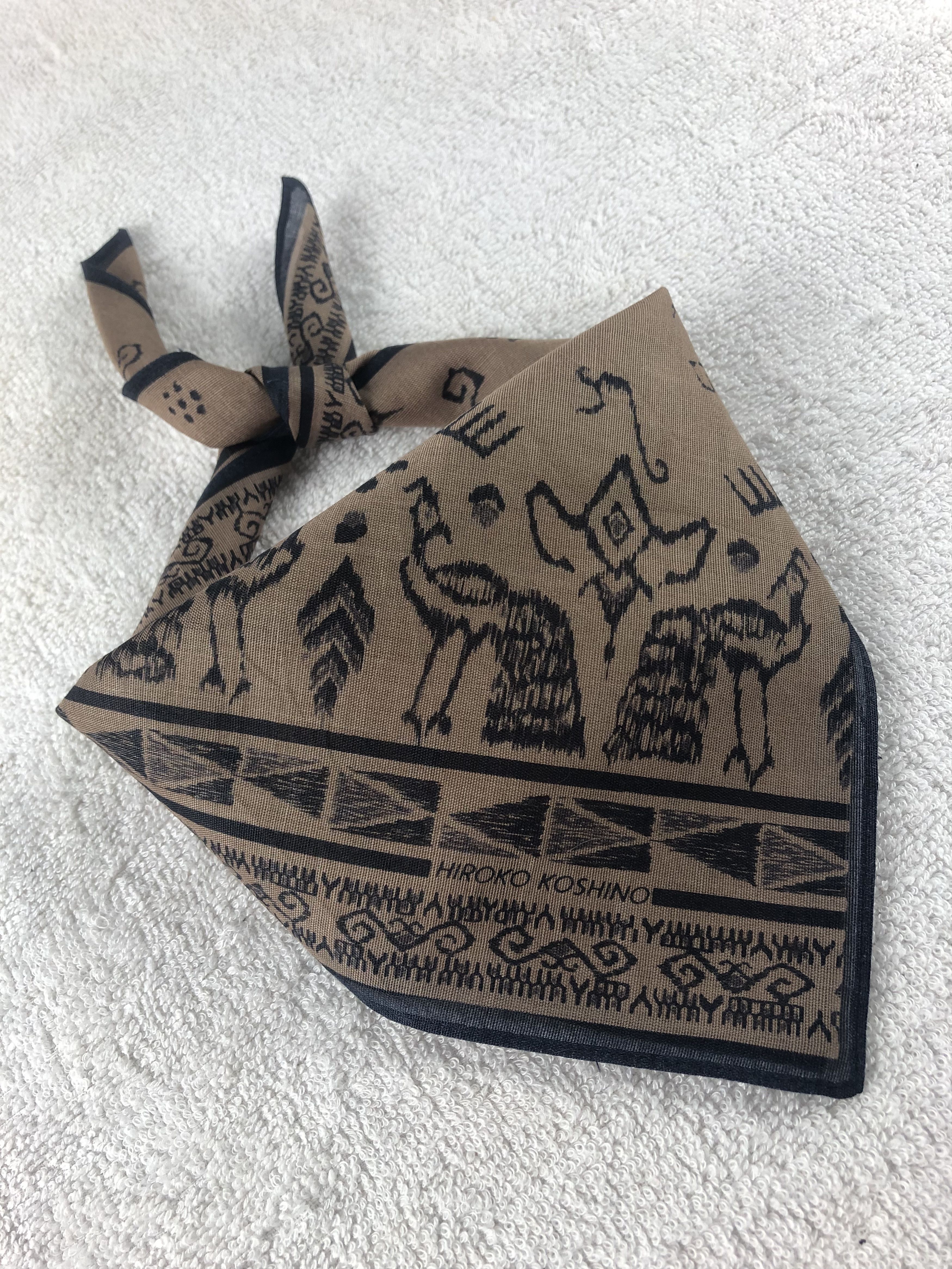 Hiroko Koshino Homme × Japanese Brand × Vintage Hiroko Koshino Handkerchief / Bandana / Neckerchief Size ONE SIZE - 2 Thumbnail