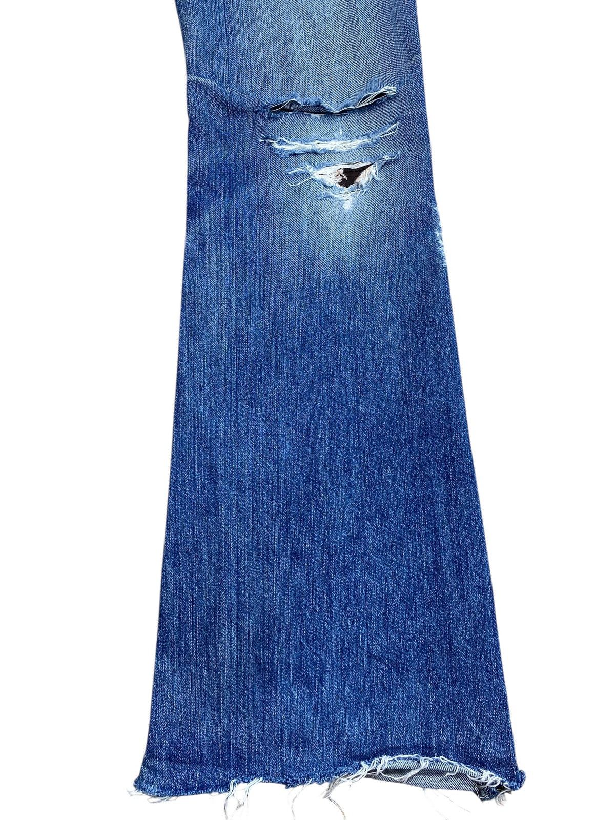 Diesel Vintage Diesel Blue Wash Distress Patch Style Flare Jeans Size US 28 / EU 44 - 3 Thumbnail