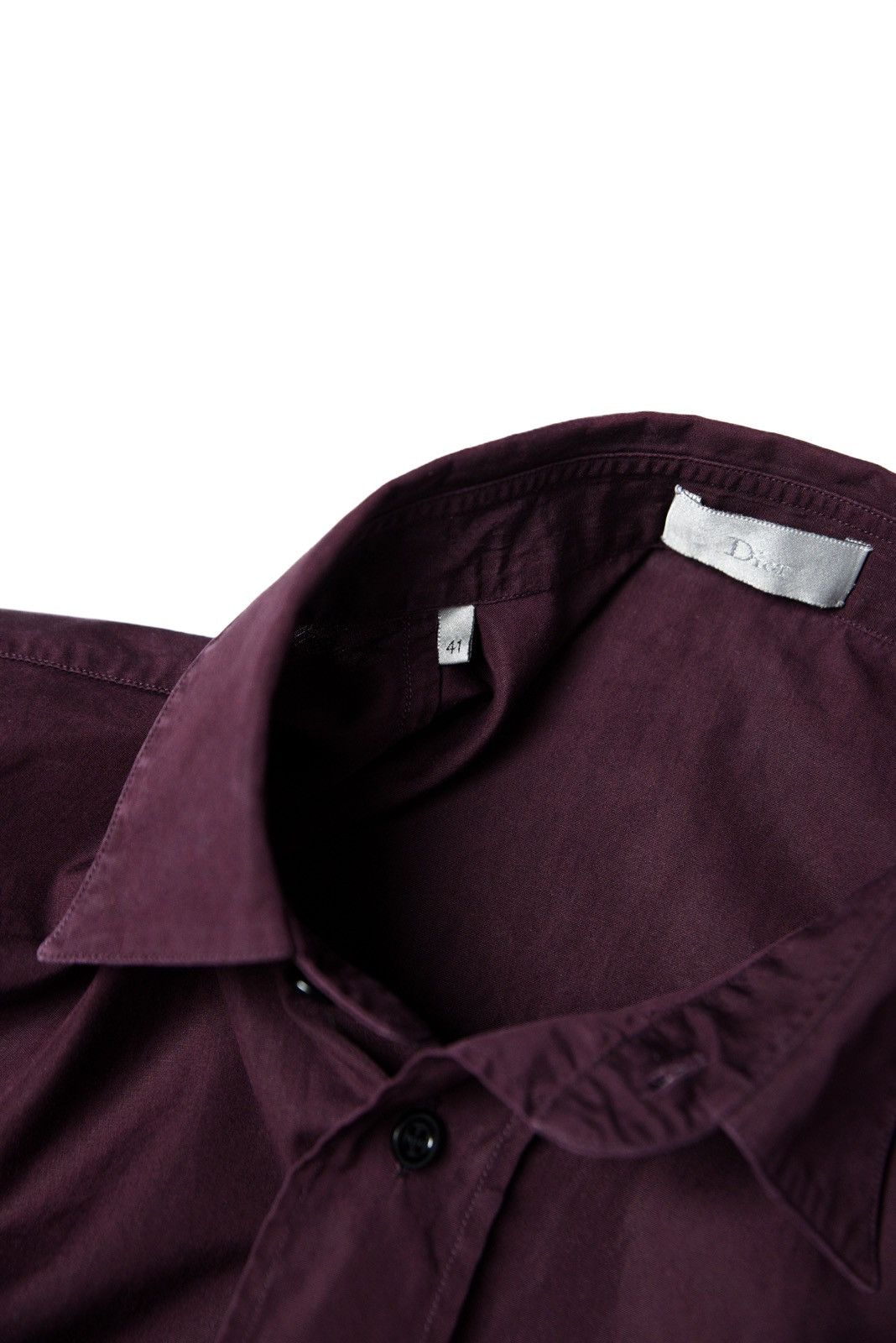 Dior Dior Homme FW04 Burgundy Shirt by Hedi Slimane Size US L / EU 52-54 / 3 - 6 Thumbnail