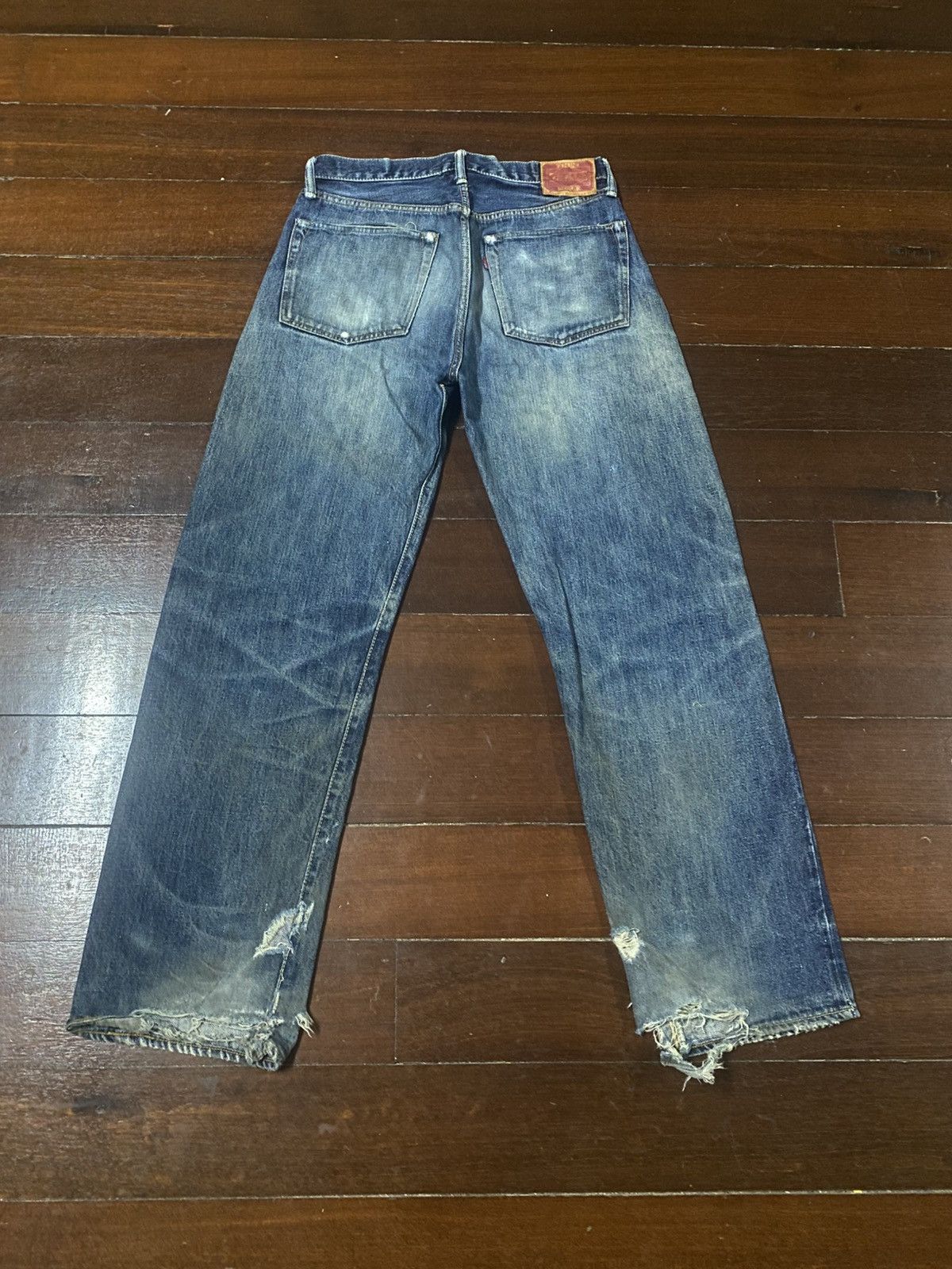 Warehouse & Co. Vintage Pherrow’s Stormy Blue Flared distressed mud wash Size US 32 / EU 48 - 11 Thumbnail