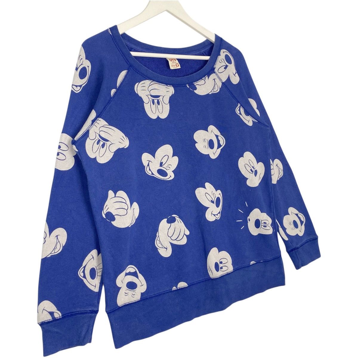Vintage Vintage Full Print Womens Mickey Mouse Sweat Crewneck Blue Size XL / US 12-14 / IT 48-50 - 3 Thumbnail