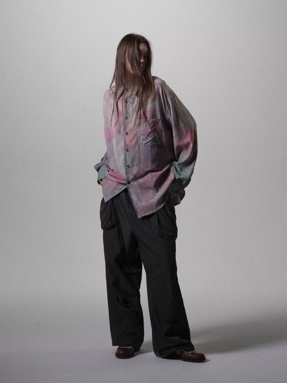 Other Oil-Painting Print Tencel Vintage Silhouette LS Shirt Size US M / EU 48-50 / 2 - 9 Thumbnail