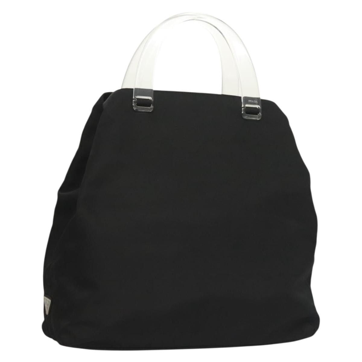 Prada PRADA Hand Bag Nylon Black Silver Size ONE SIZE - 1 Thumbnail