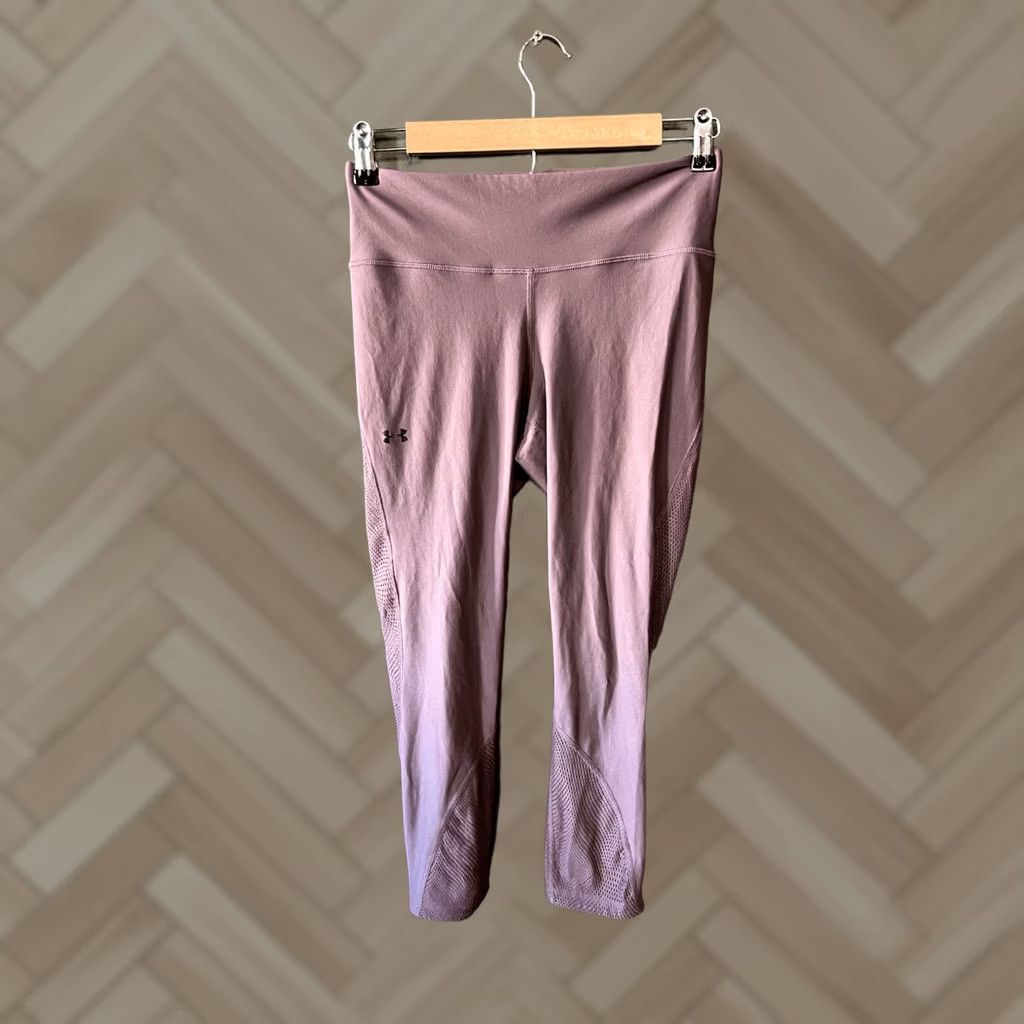 Under Armour Under Armour Womens Leggings Purple Cropped Athletic Size M Medium Size 32" / US 10 / IT 46 - 1 Thumbnail