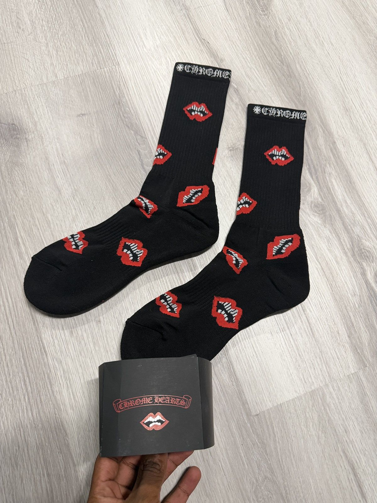Chrome Hearts Woman's Sport Sock Medium Black | Grailed