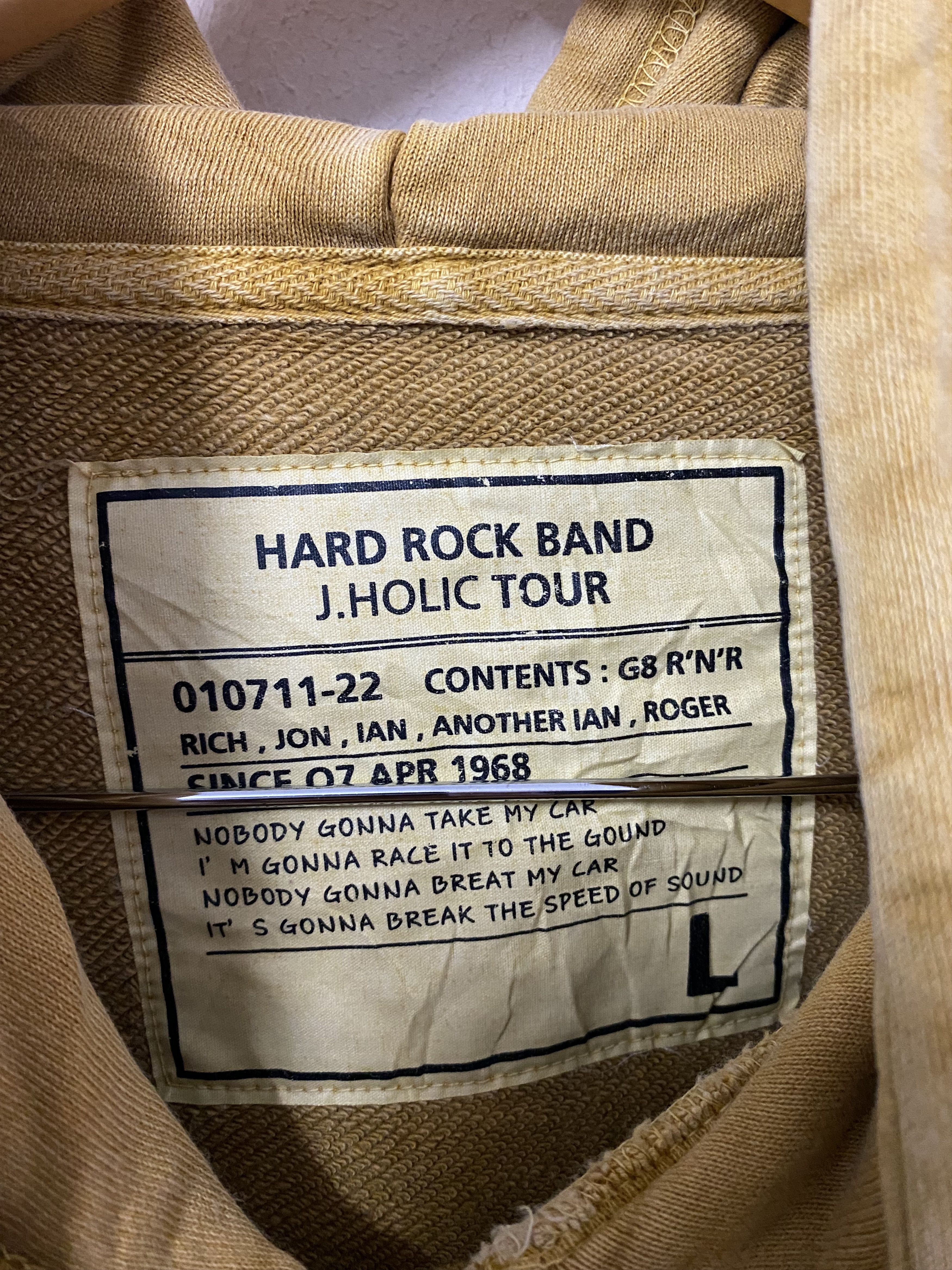 Hard Rock Cafe Vintage Hard Rock Band J.Holic Tour Sweater Hoodie Jacket Size US L / EU 52-54 / 3 - 7 Thumbnail