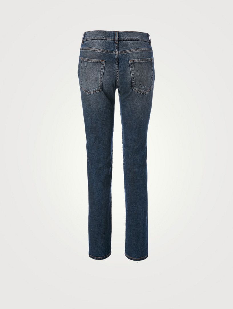 Dolce & Gabbana o1y0925 Casual Denim Pant in Black/White Size 27" / US 4 / IT 40 - 2 Thumbnail