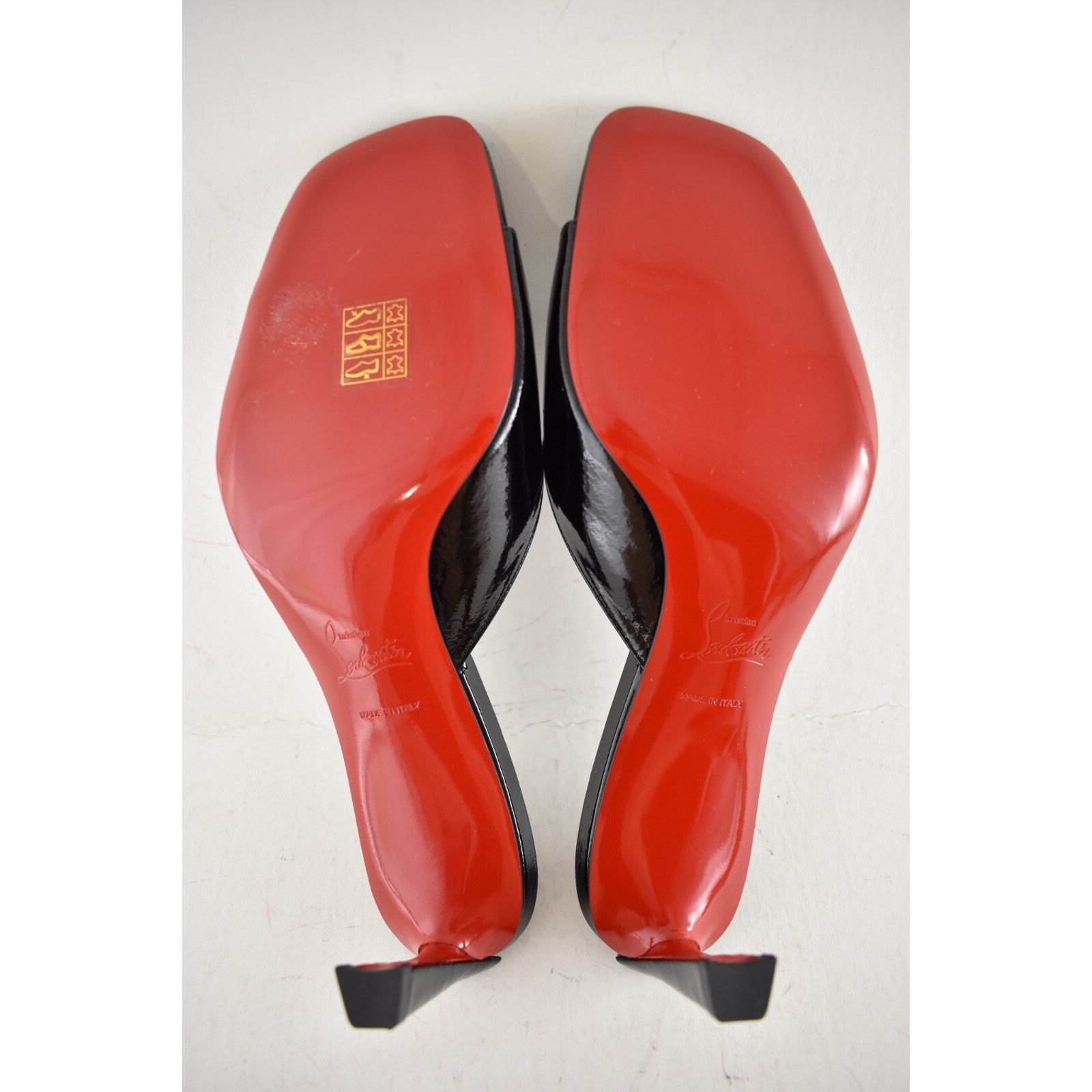 Christian Louboutin Christian Louboutin Condora Mule 55 Black Patent Backless Size US 8.5 / IT 38.5 - 15 Thumbnail